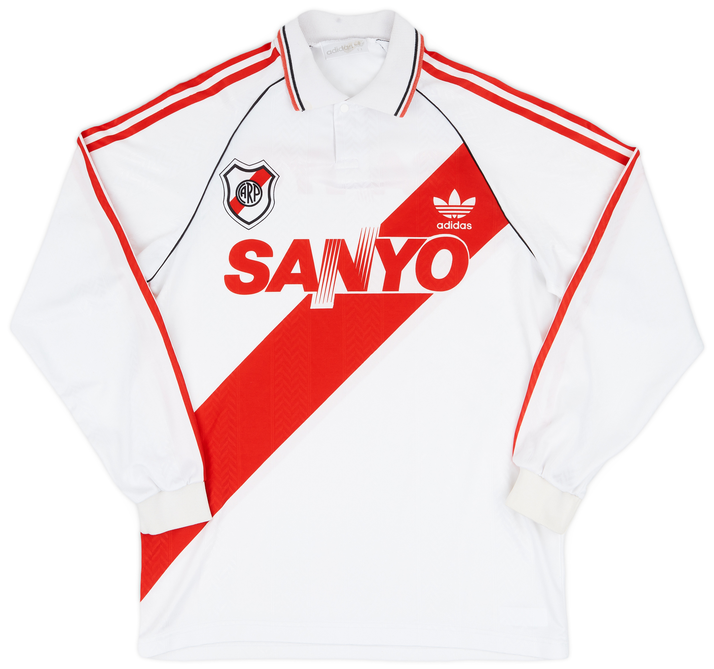 1992-94 River Plate Home L/S Shirt - 8/10 - (M)