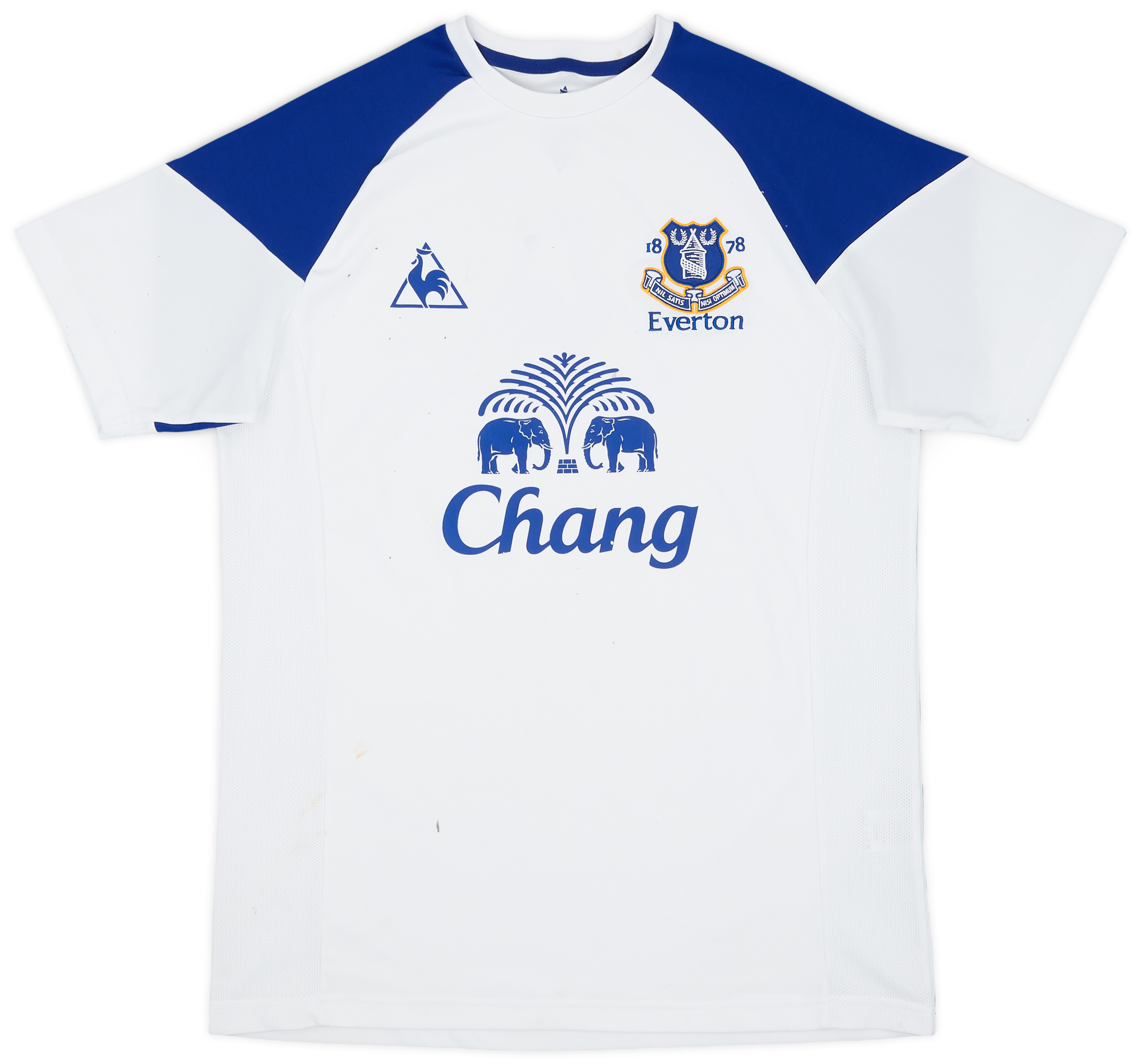 EVERTON 2010/2011 AWAY FOOTBALL SHIRT LE COQ