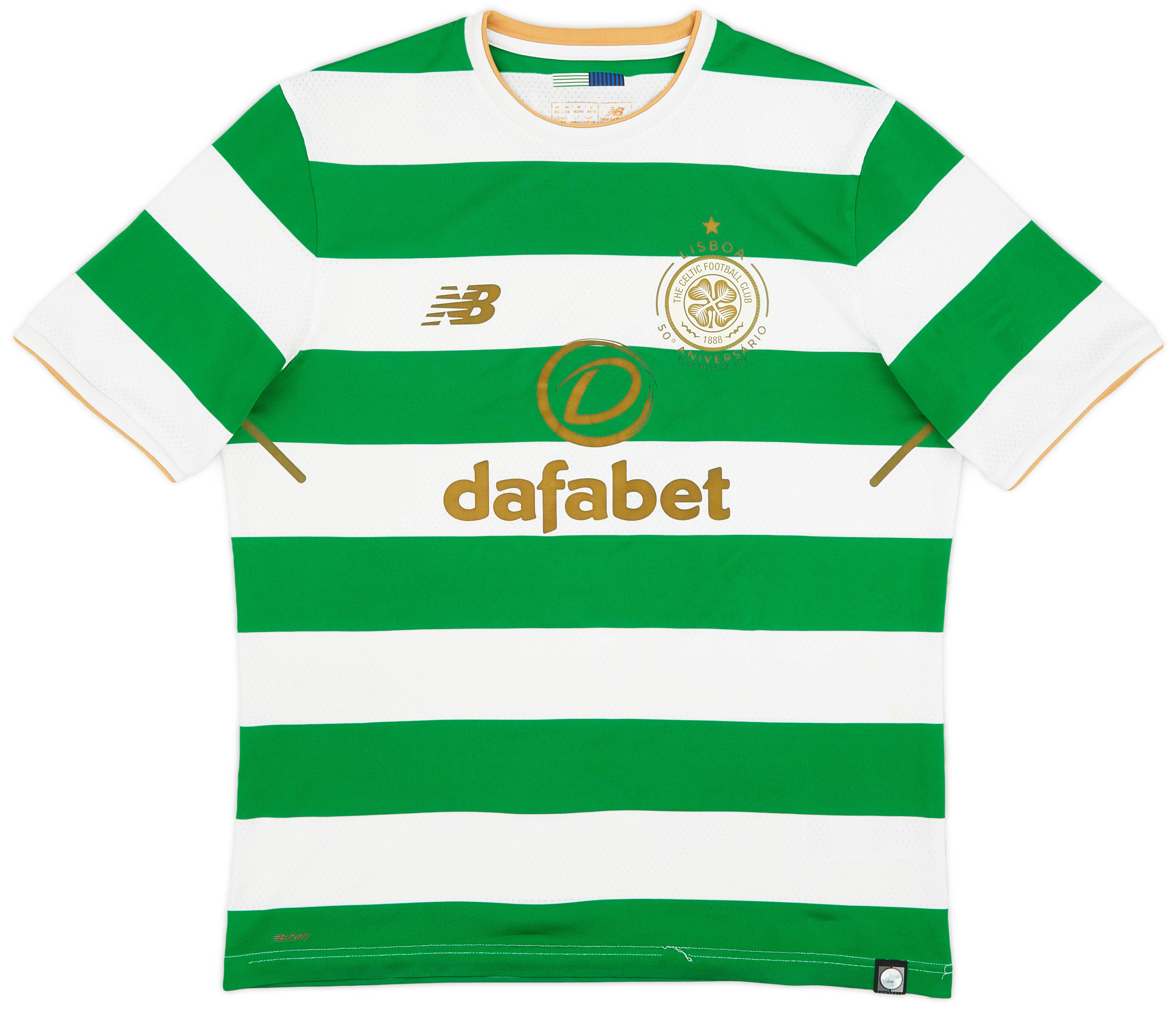 2017-18 Celtic 'Lisbon Lions 50th Anniversary' Home Shirt - 9/10 - (M)
