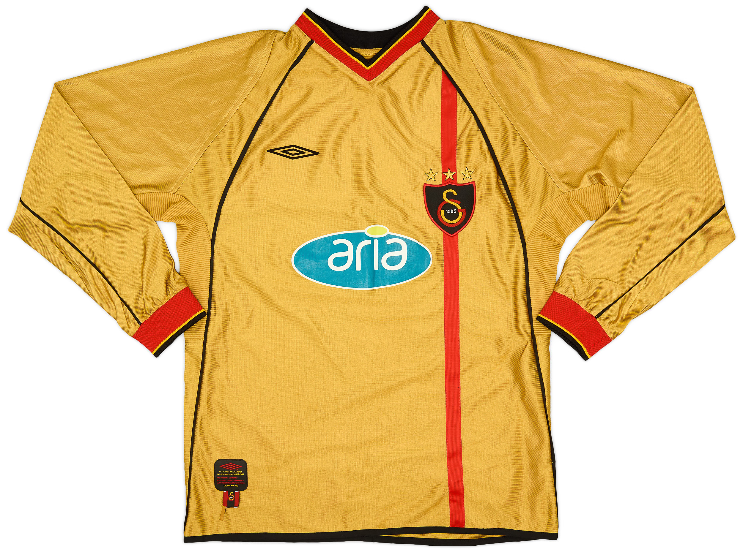 Maillot Galatasaray Vintage Umbro 2002-2003, Fourth (quatrième), Taille L, Homme