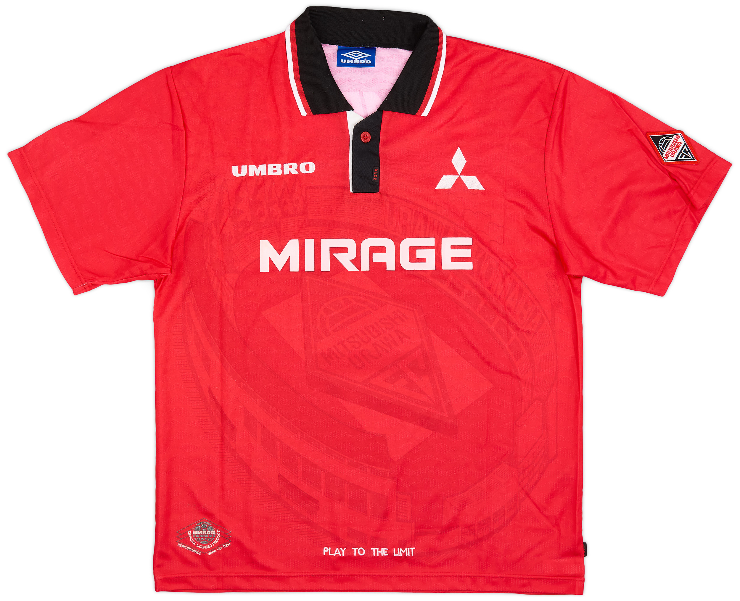ウェア Mitsubishi Urawa Reds 93 / 94  Shirt 1993 Urawa Reds J.LEAGUE Jersey Soccer Shirt O(Japan Size