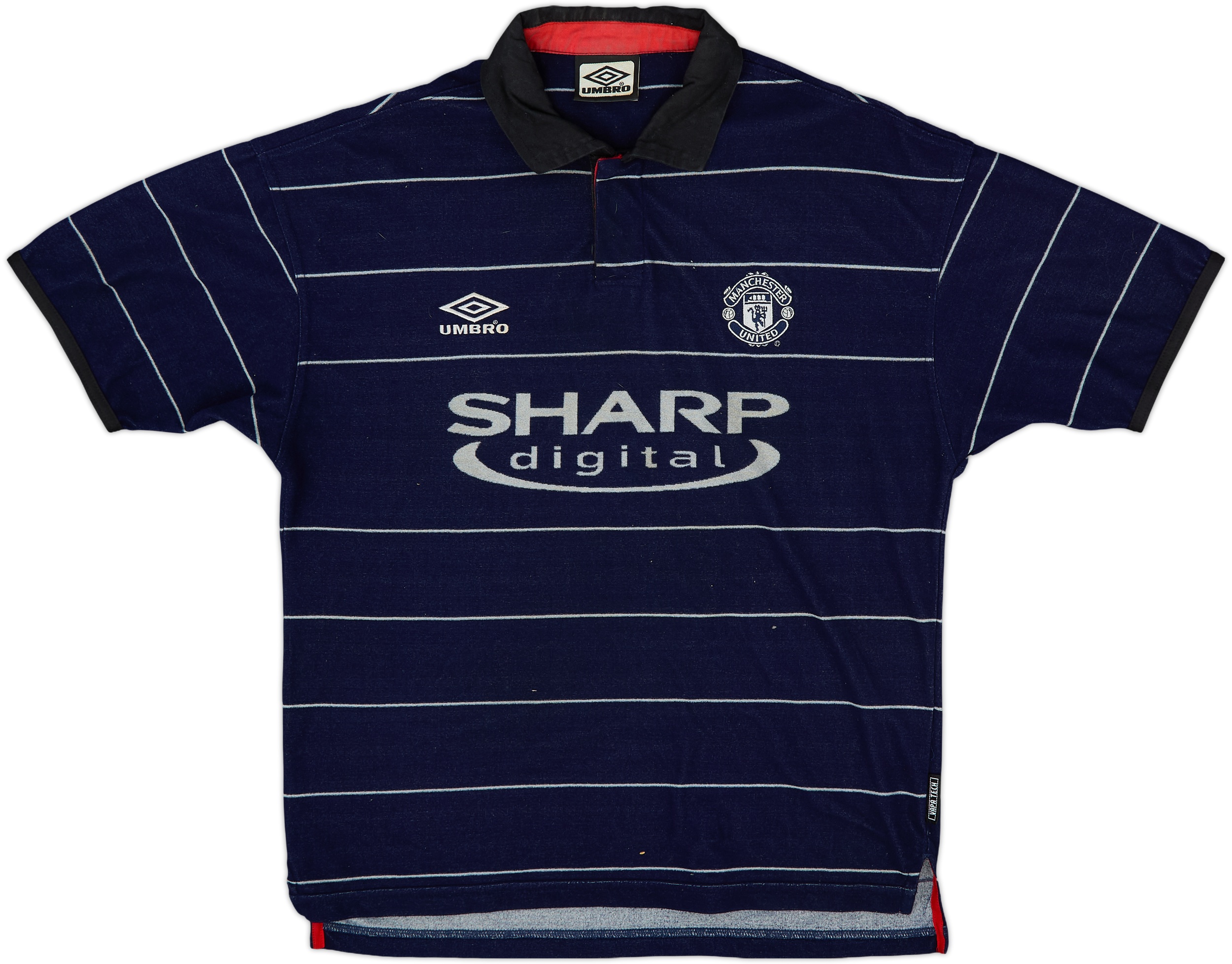 ウェア Manchester United 1999/2000 Away Uniform 1999-2000 UMBRO Manchester United Away Shirt BECKHAM 7 SIZE