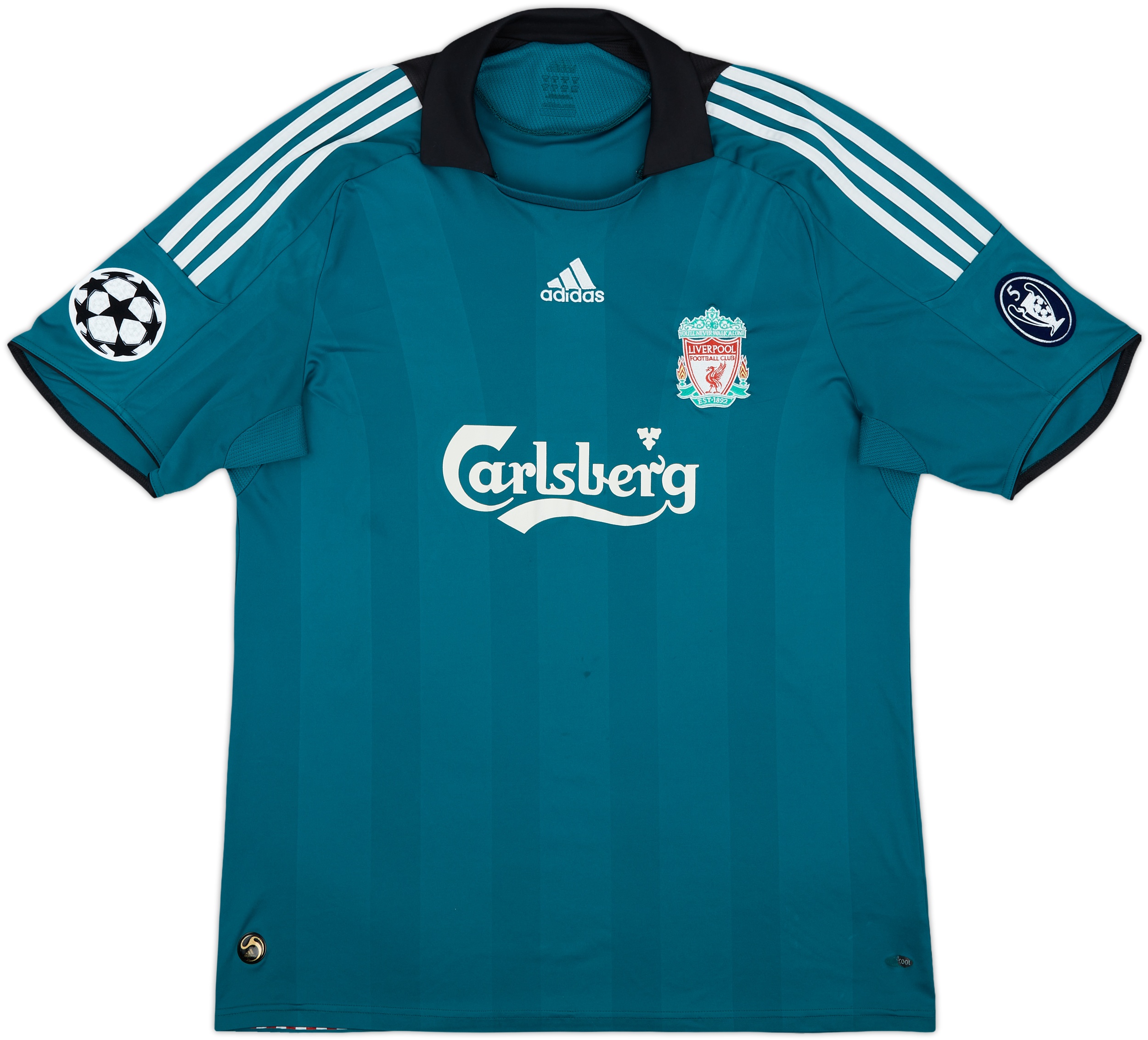 2008-09 Liverpool Third Shirt Gerrard #8 - 6/10 - (XL)