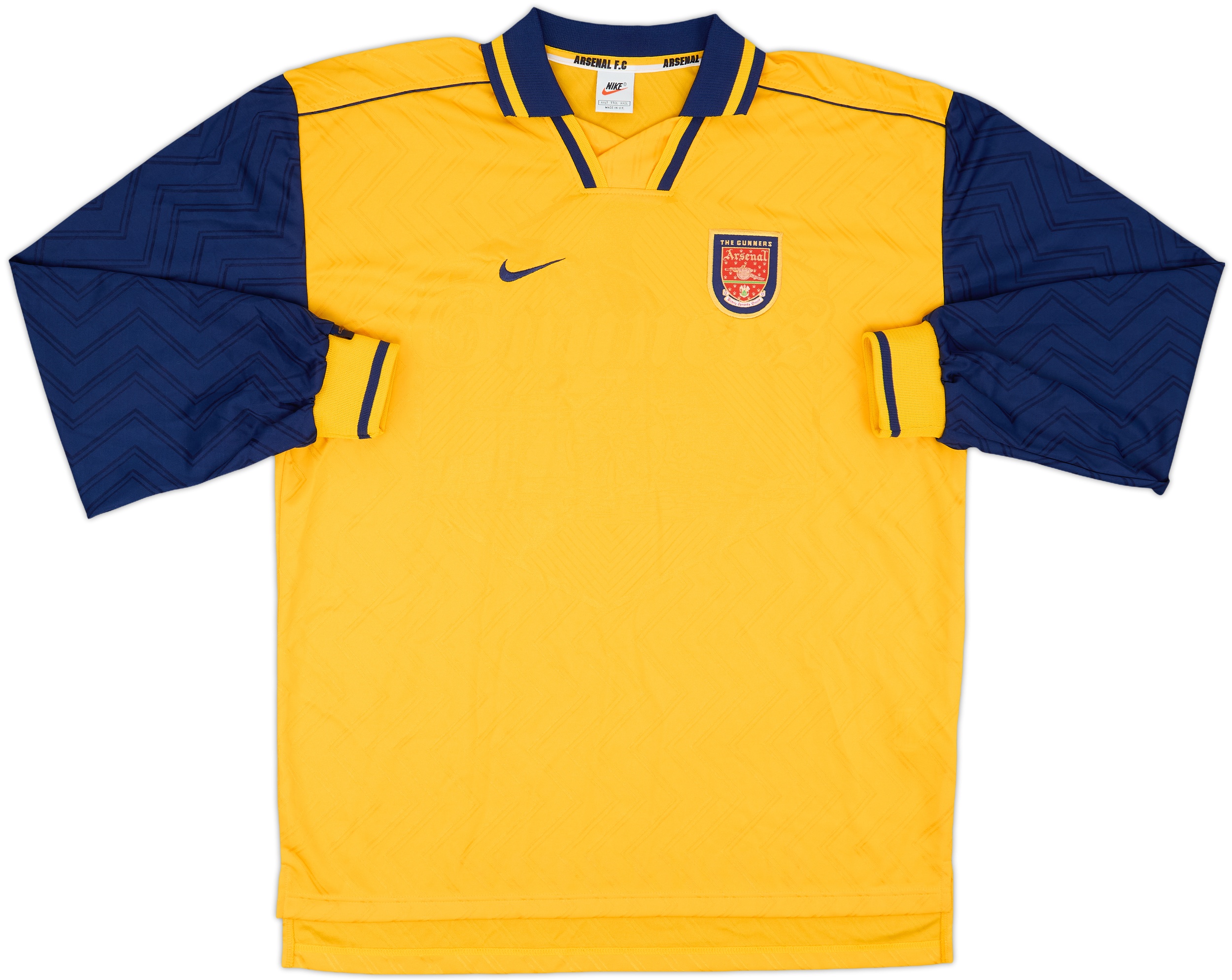 1996-97 Arsenal Player Issue Away L/S Shirt - 10/10 - (XXL) 1996-97 Arsenal Player Issue Away L/S Shirt - 10/10 - (XXL)