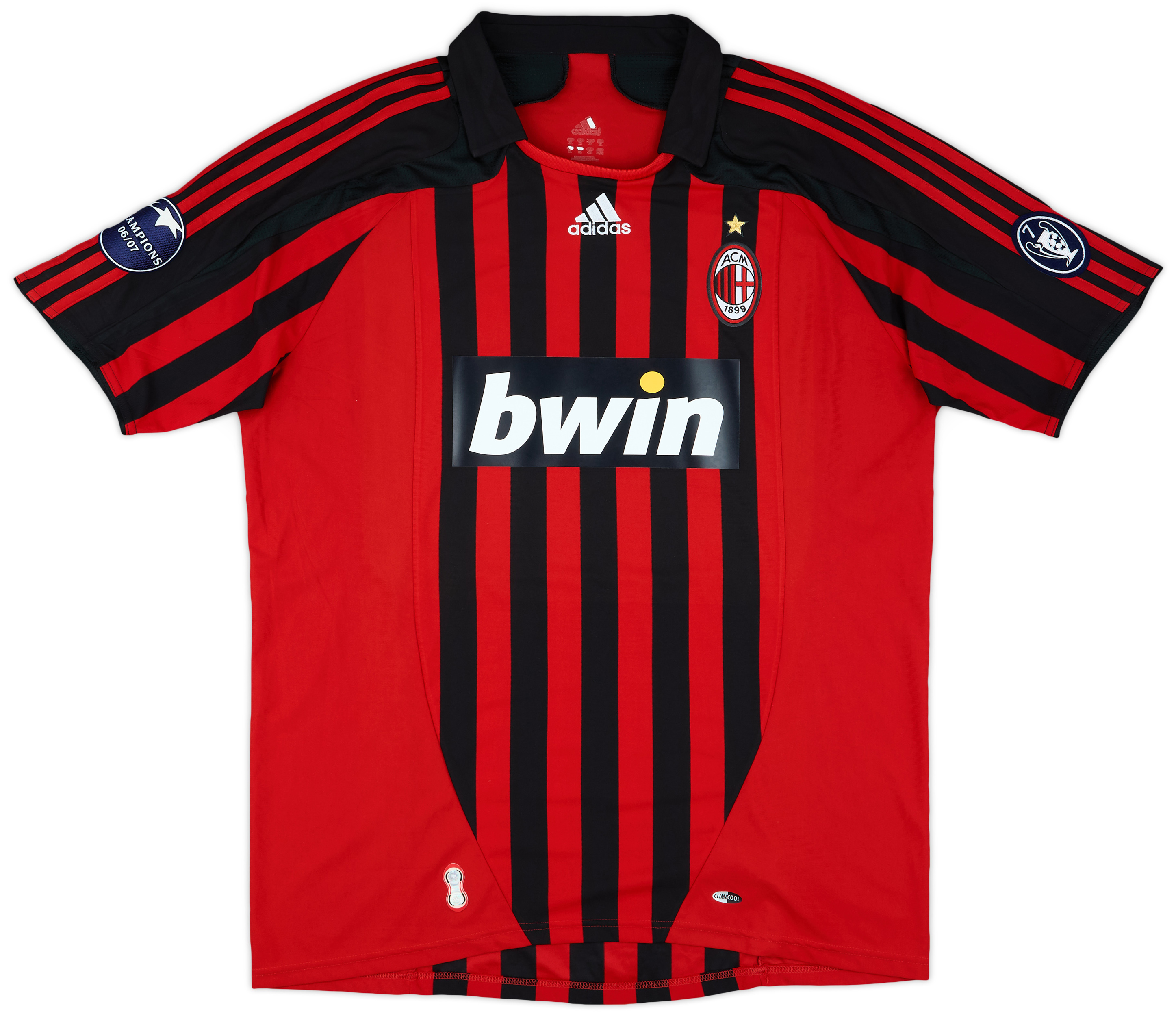 2007-08 AC Milan Signed Home Shirt Maldini #3 - 8/10 - (XL)
