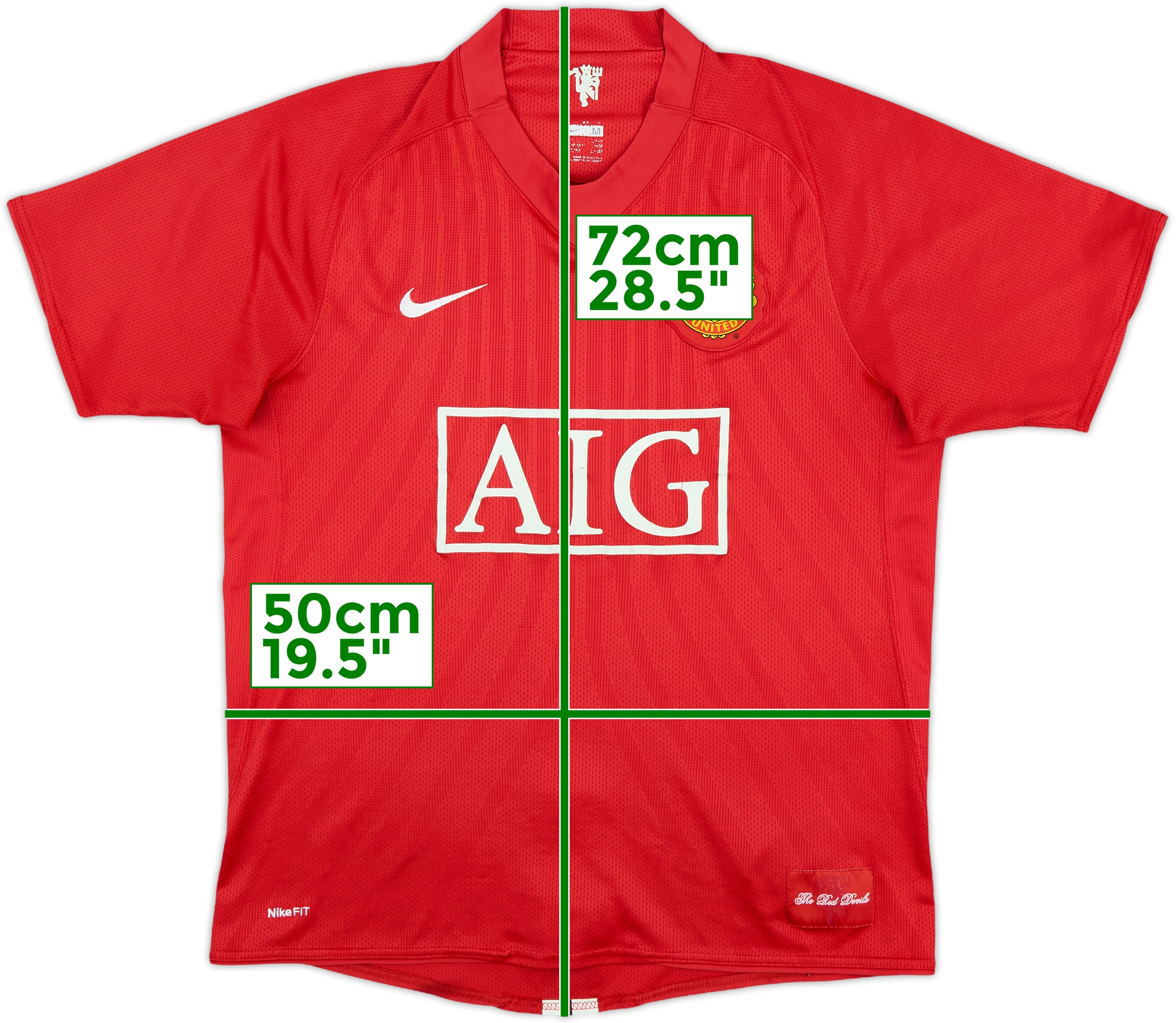 土日価格‼️07-09Manchester United Ronaldo 7 M 2007-09 Manchester United Home Shirt Ronaldo #7 - 9/10 - (3XL)