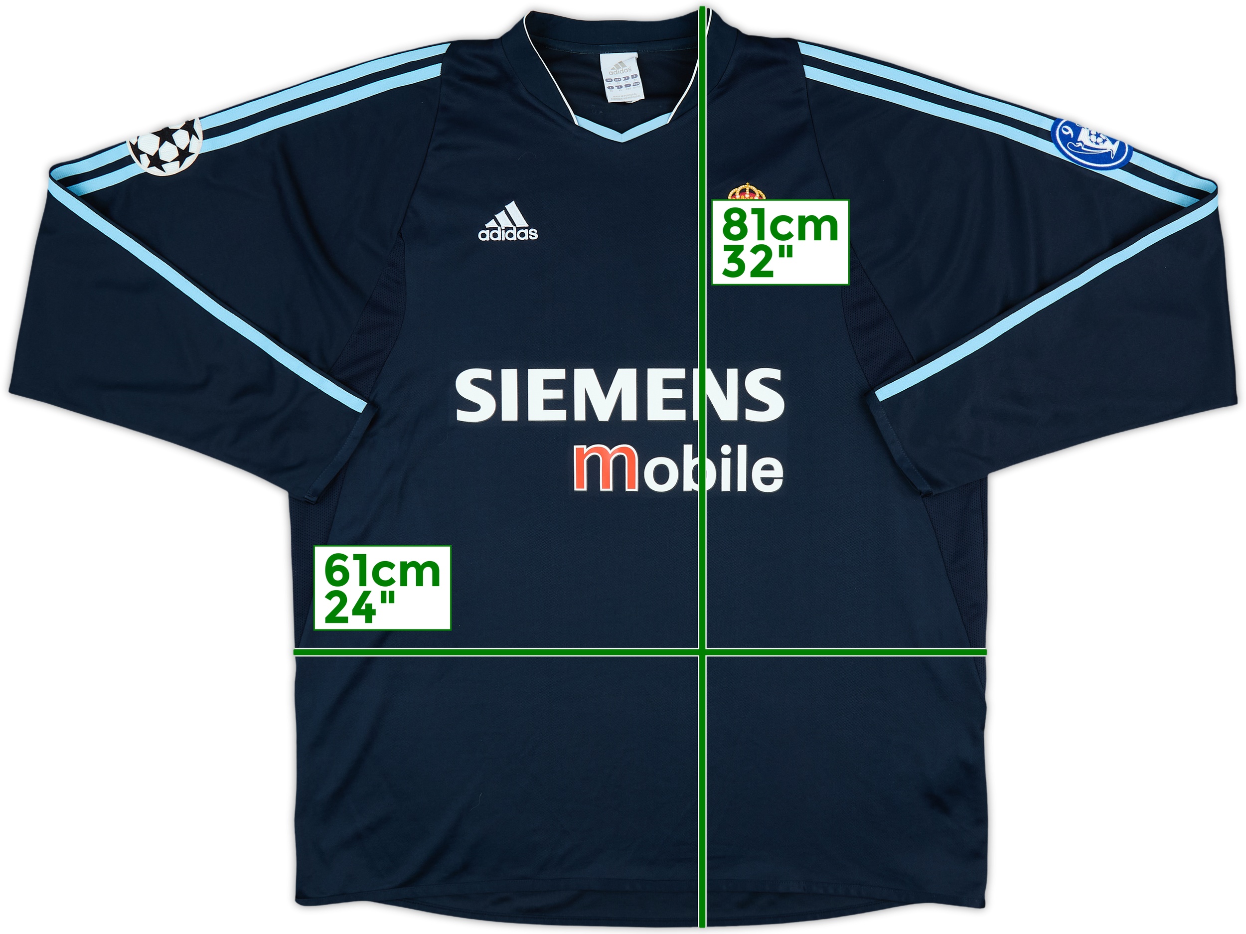 2003-04 Real Madrid Away L/S Shirt Beckham #23 - 10/10 - (XL) 2003-04 Real Madrid Away L/S Shirt Beckham #23 - 10/10 - (XL)