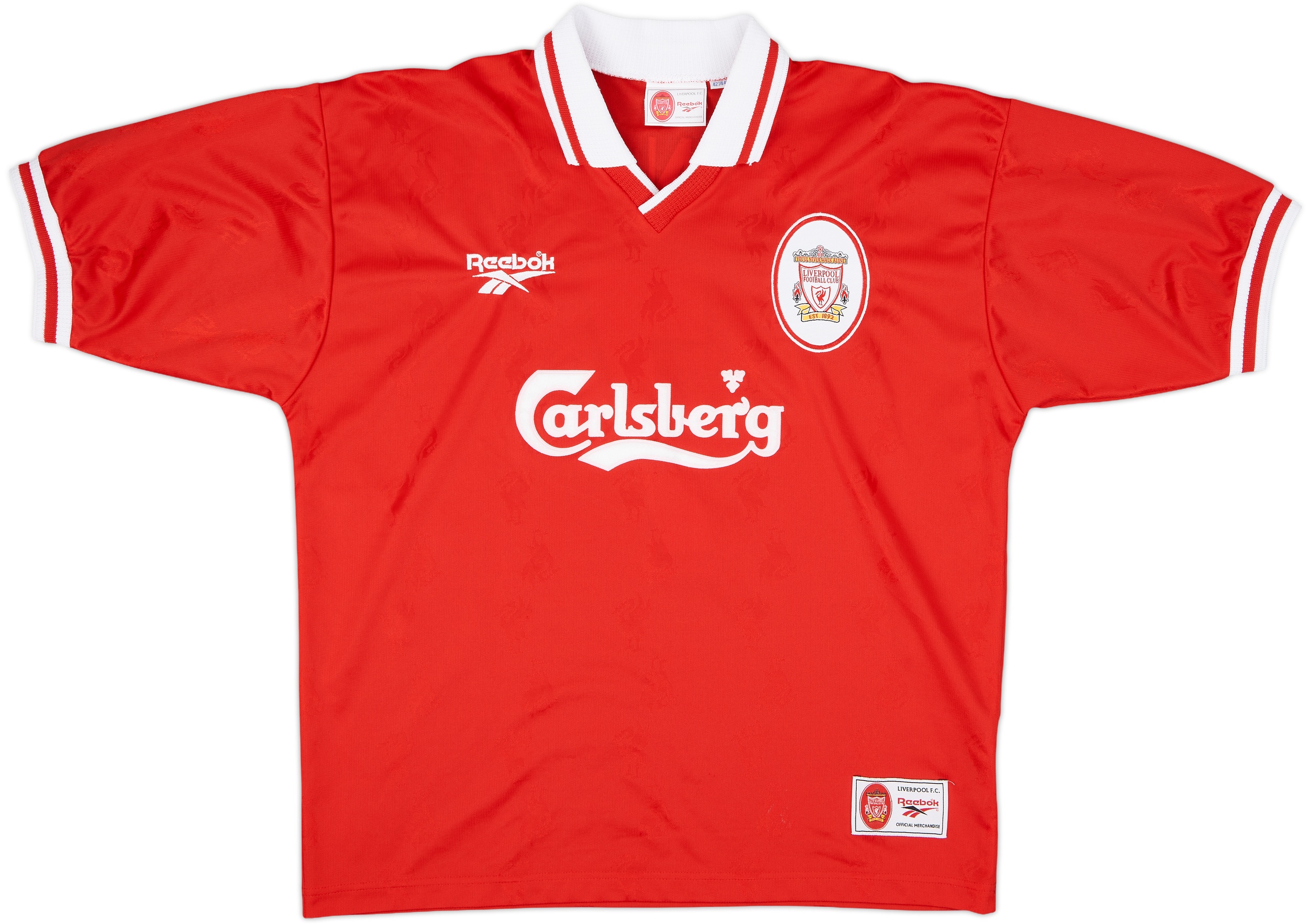 1996-98 Liverpool Home Shirt McManaman #7 - 8/10 - (XL)