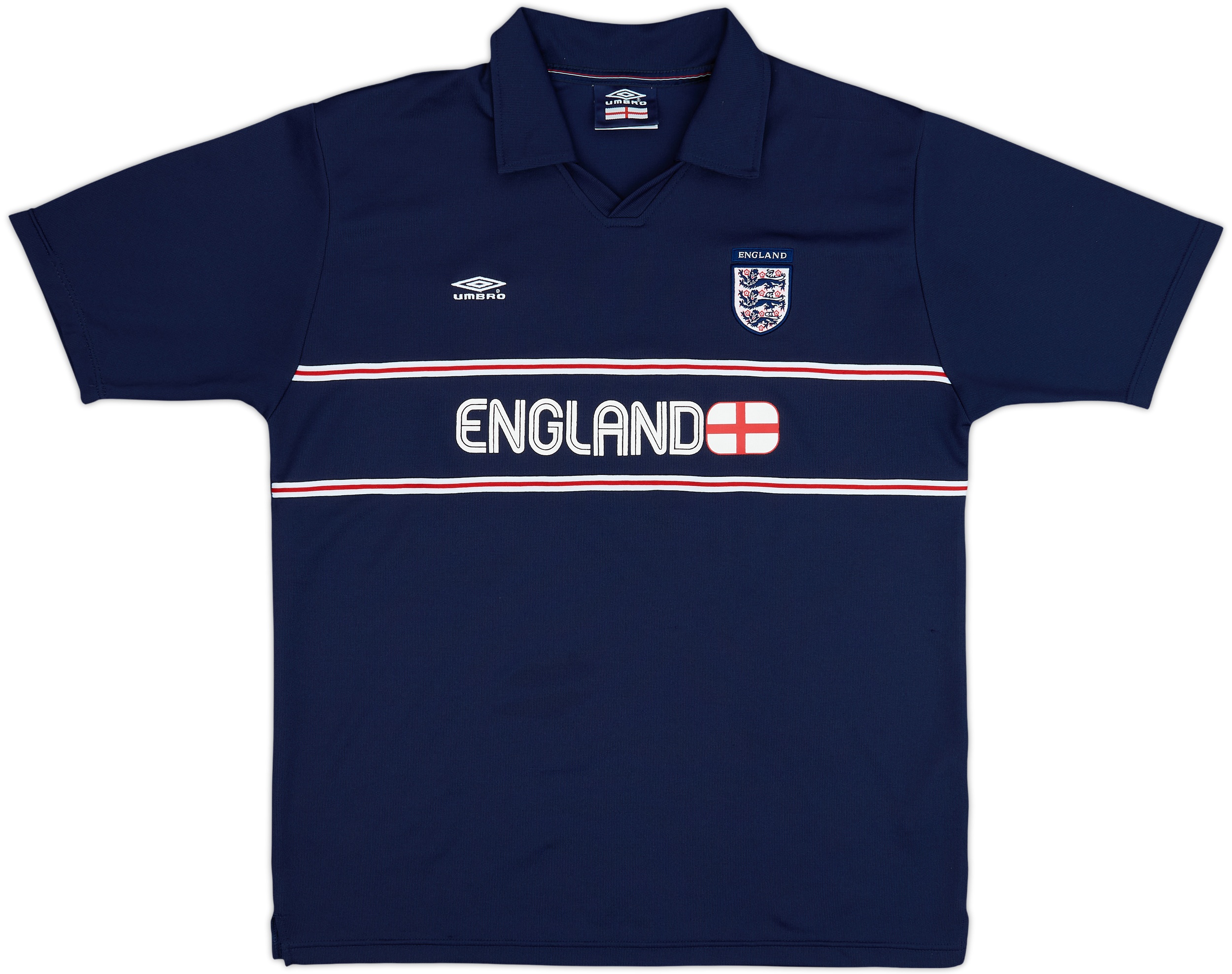 02-04 England UMBRO正規品 2002-04 England Umbro Training Shirt #10 - 9/10 - (XL)