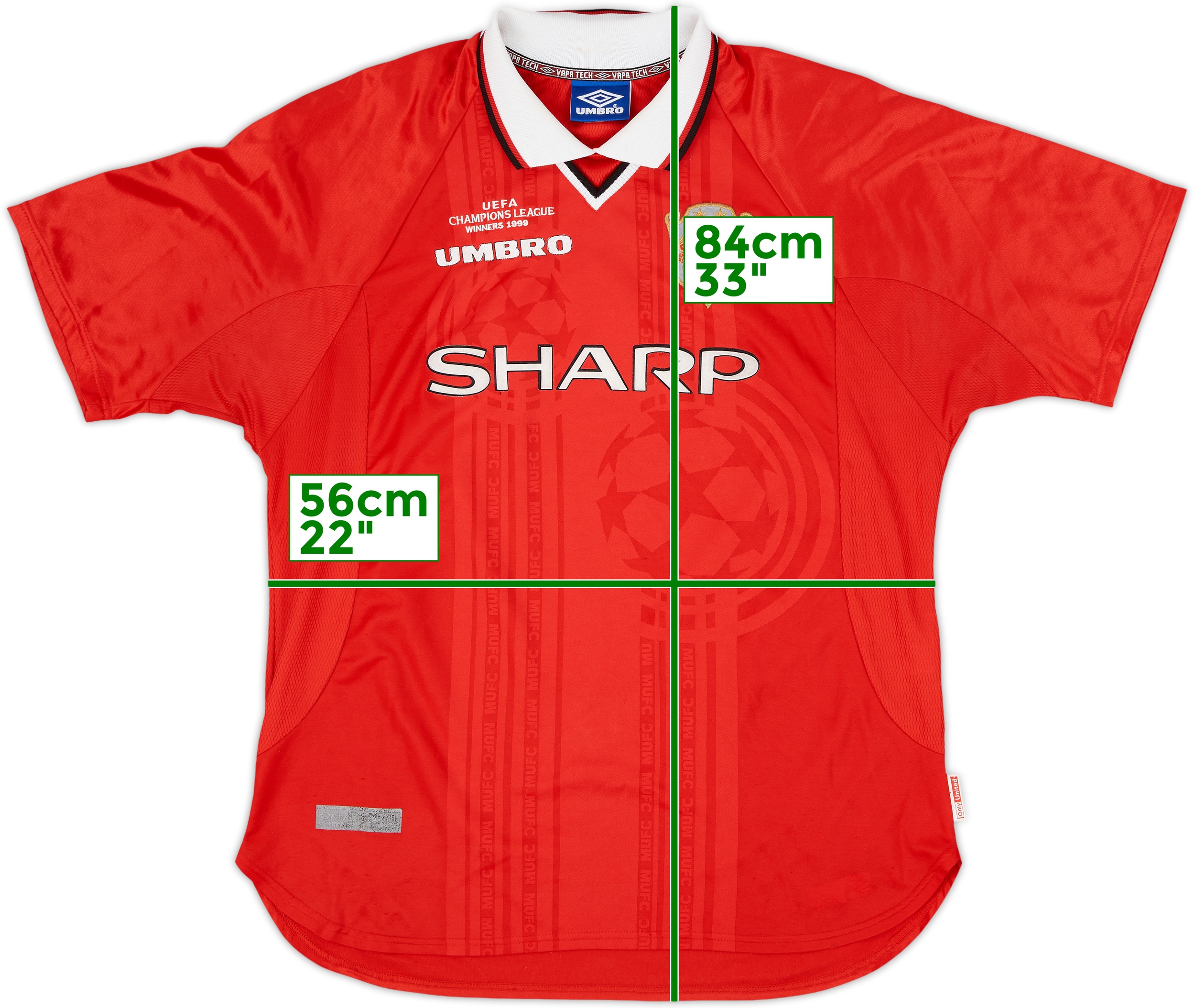 1999-00 Manchester United 'CL Winners' Shirt Beckham #7 - 7