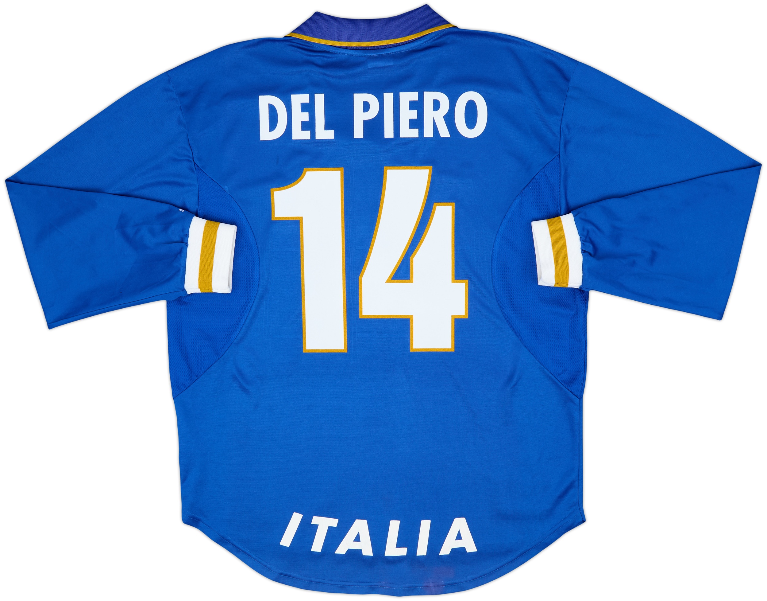 1996-97 Italy Home L/S Shirt Del Piero #14 - 8/10 - (XL)