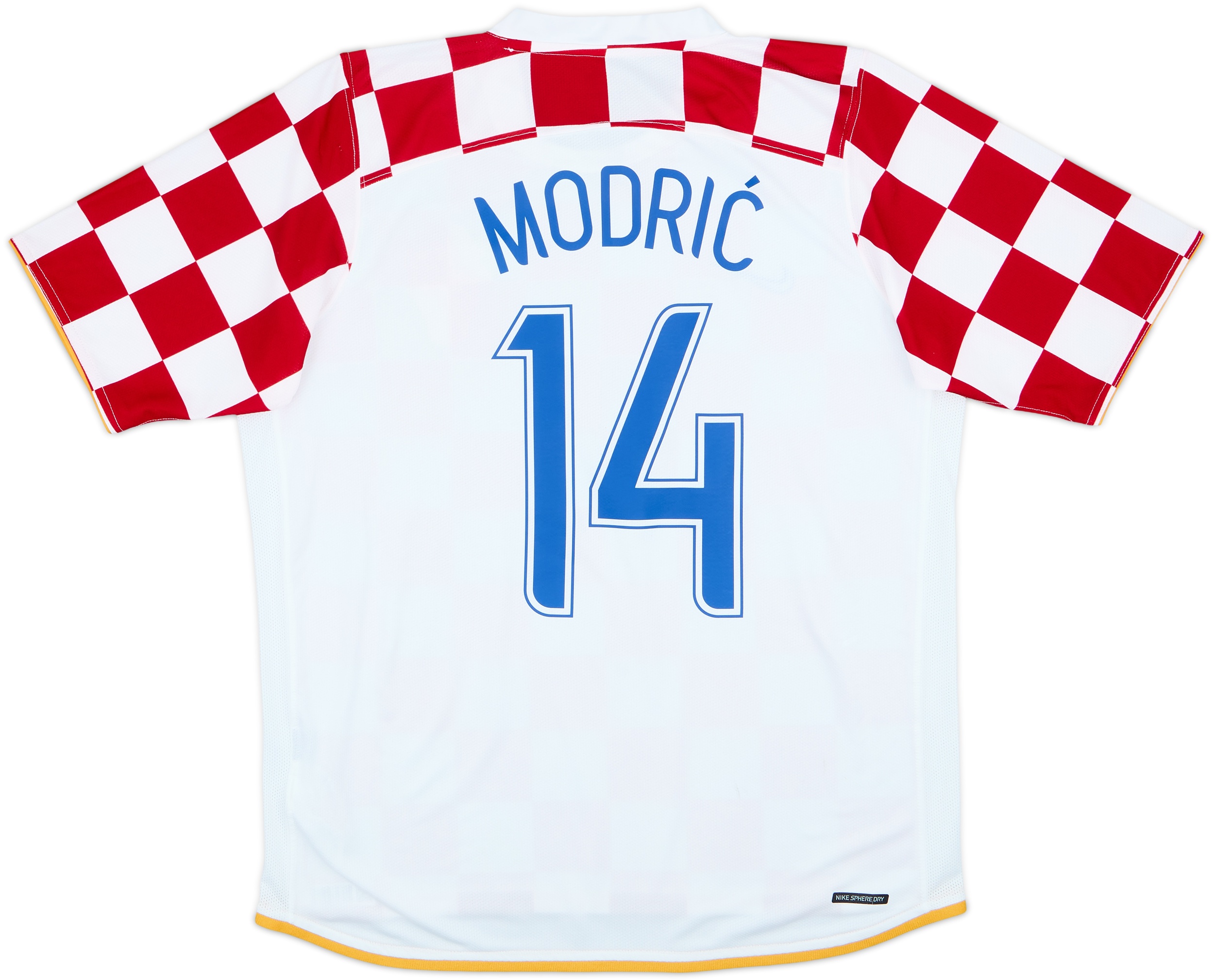 2006-08 Croatia Home Shirt Modric #14 - 8/10 - (L)