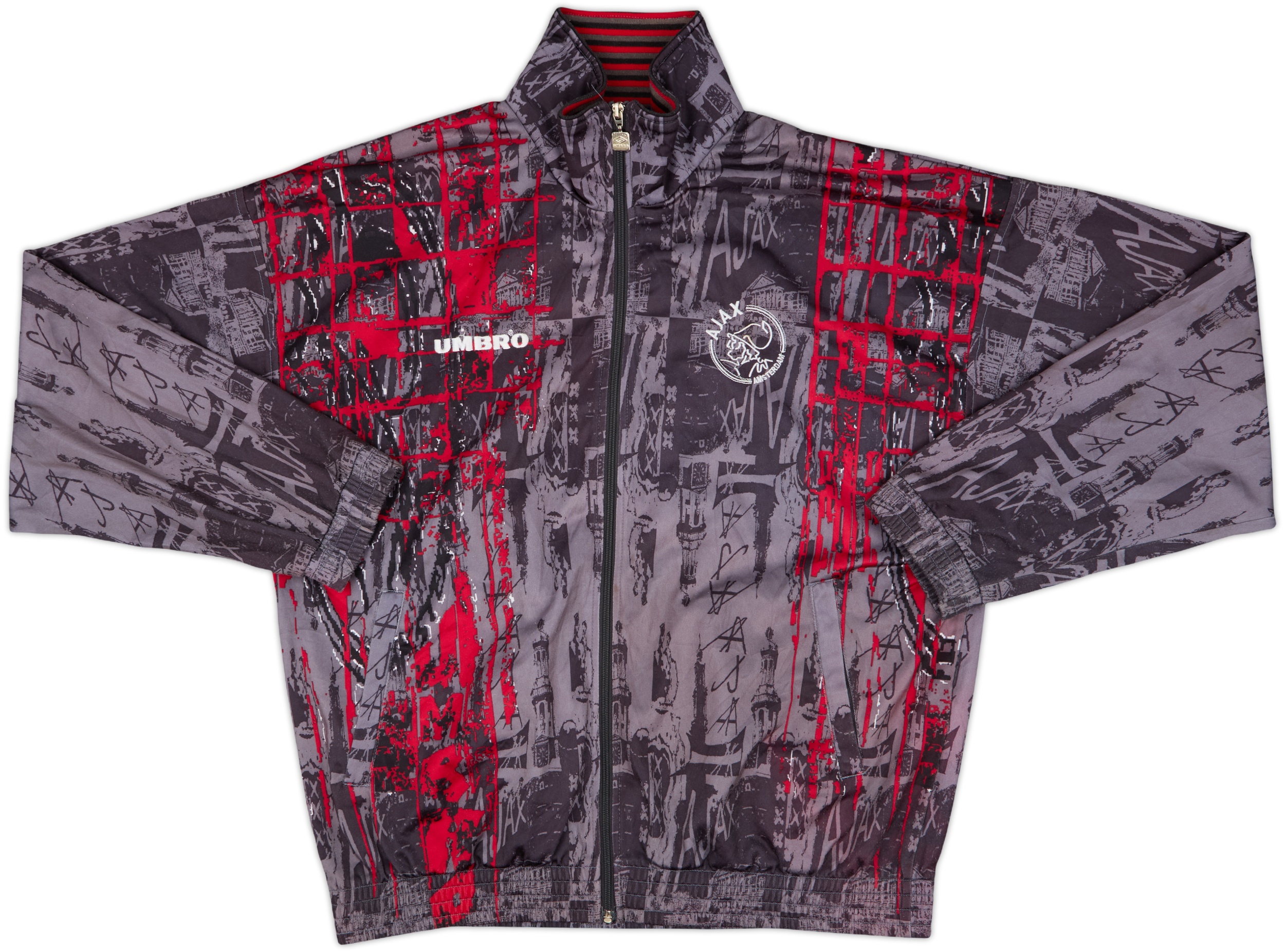 1995-96 Ajax Umbro Track Jacket - 8/10 - (L)