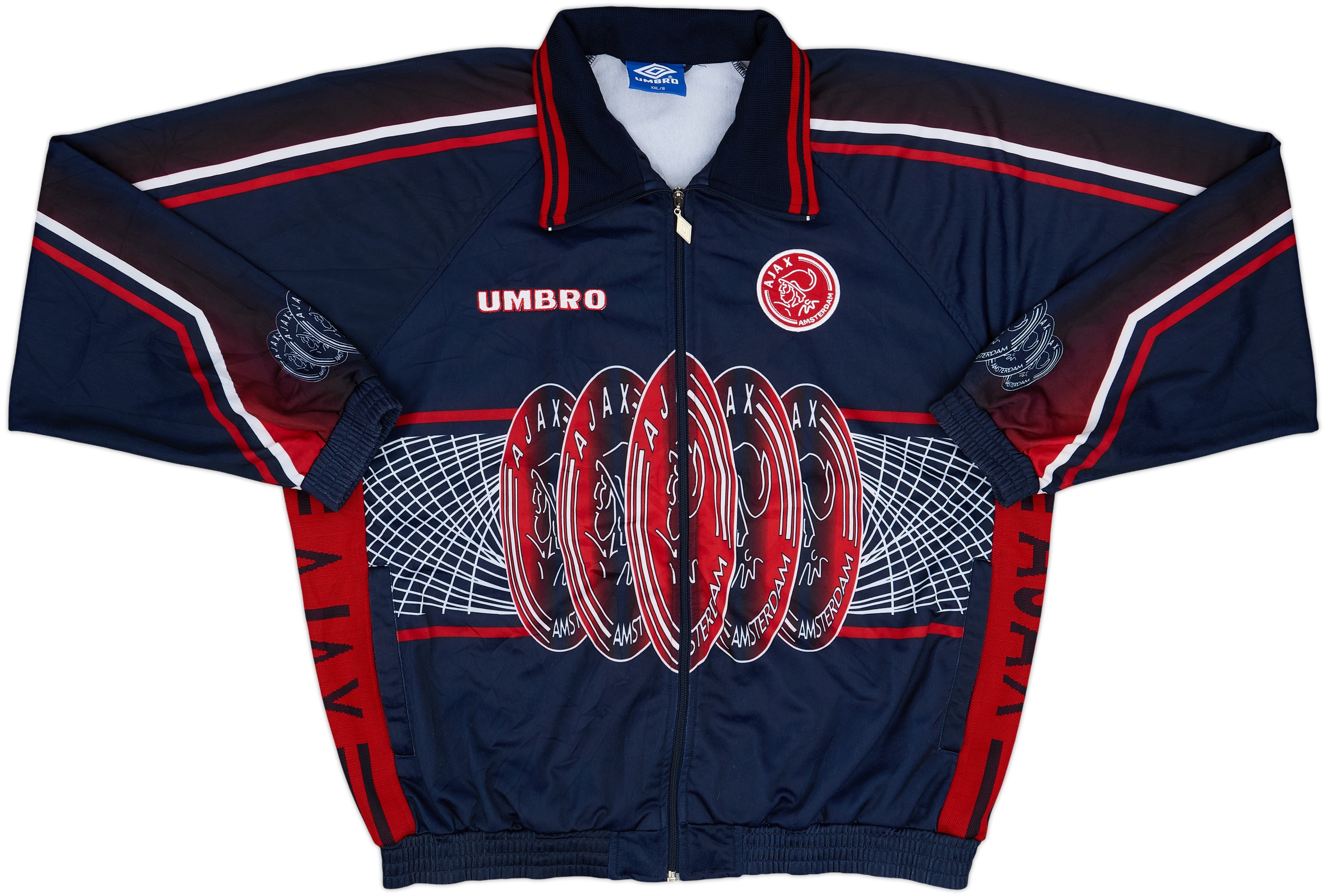 1997-98 Ajax Umbro Track Jacket - 8/10 - (XXL)