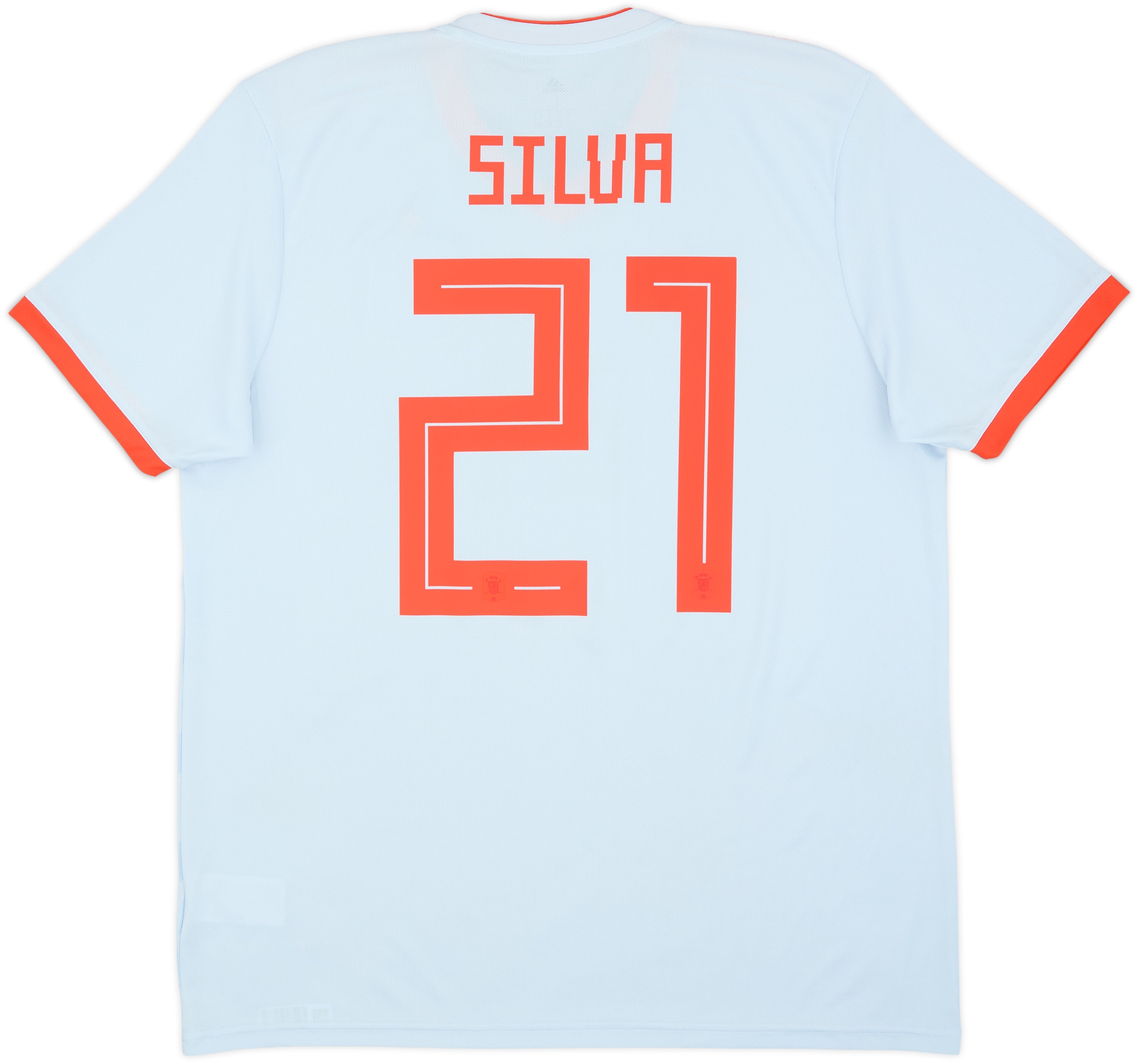 ウェア 2018 Spain  Shirt Silva 2018-19 Spain Away Shirt Silva #21 - 10/10 - (L)