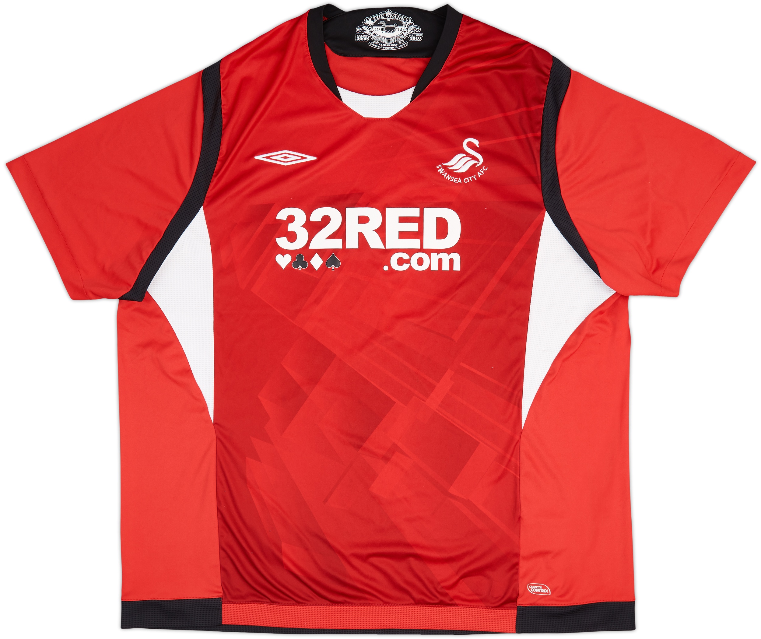 SWANSEA CITY 2009/10 HOME SHIRT (XXL) UMBRO