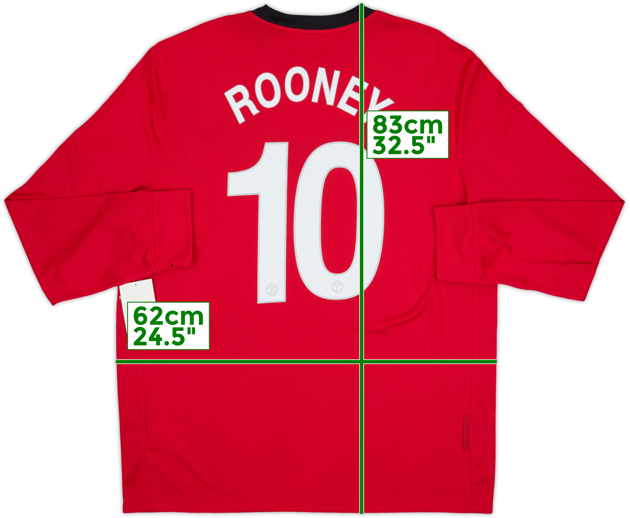 マンチェスター・ユナイテッド ROONEY 10番 シャツ 2009-10 Manchester United Home Shirt Rooney #10 - 8/10 - (M)