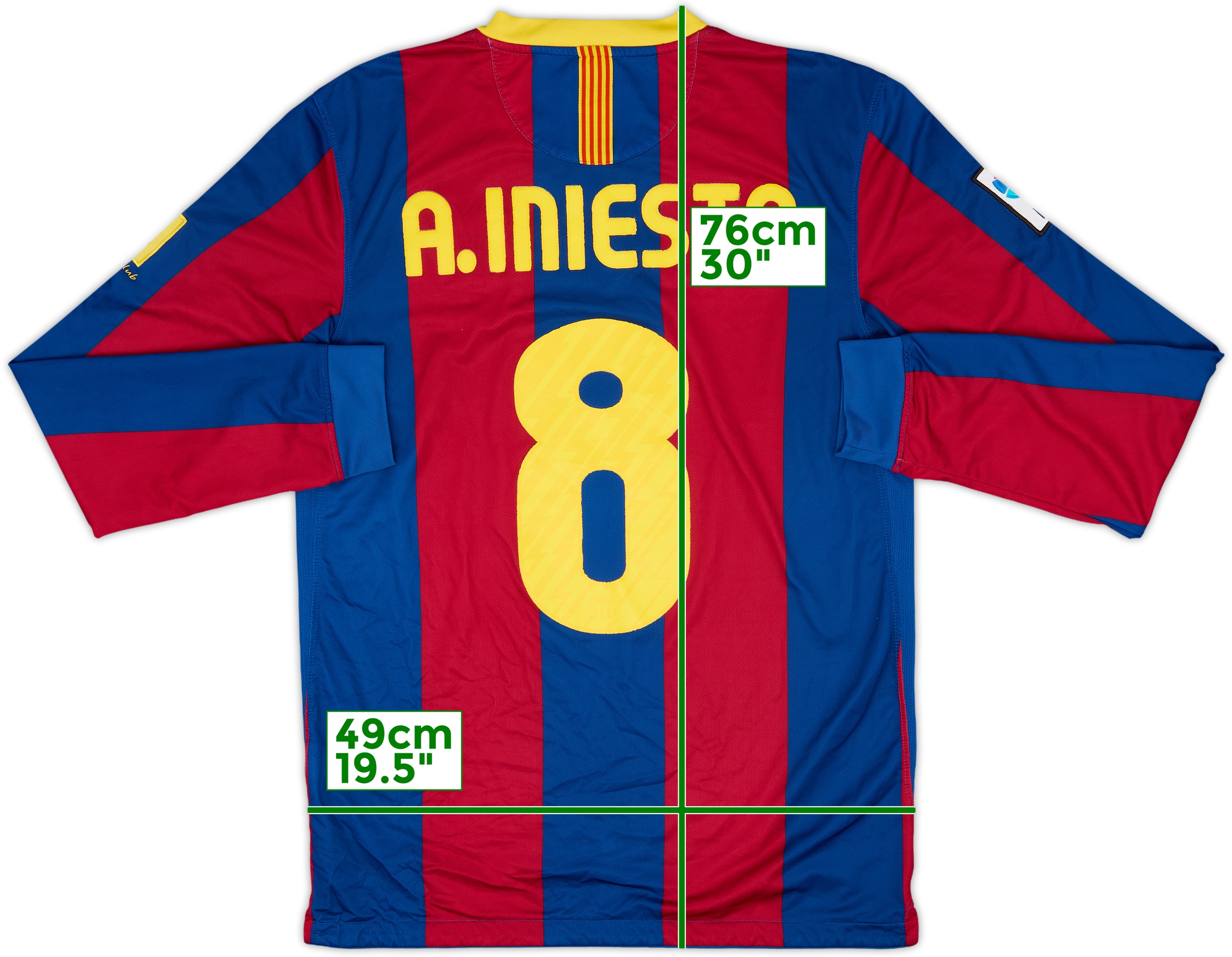 新品 10-11 バルセロナ A. INIESTA 8番シャツ 半袖 10082322100-