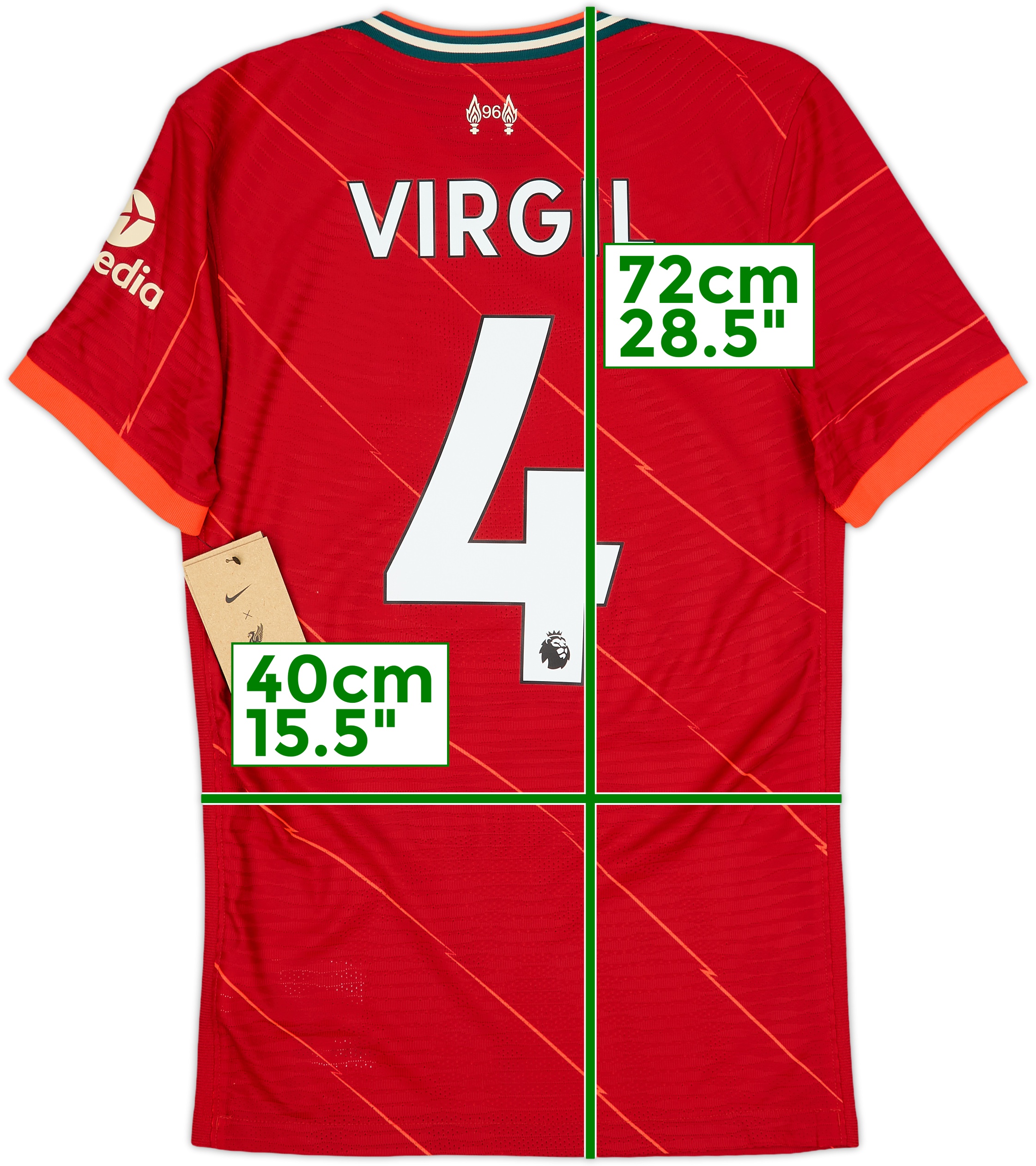 L.F.C. VIRGIL 4 シャツ クリーム色 LIVERPOOL 2021 2022 AWAY FOOTBALL SHIRT #4 VIRGIL VAN DIJK
