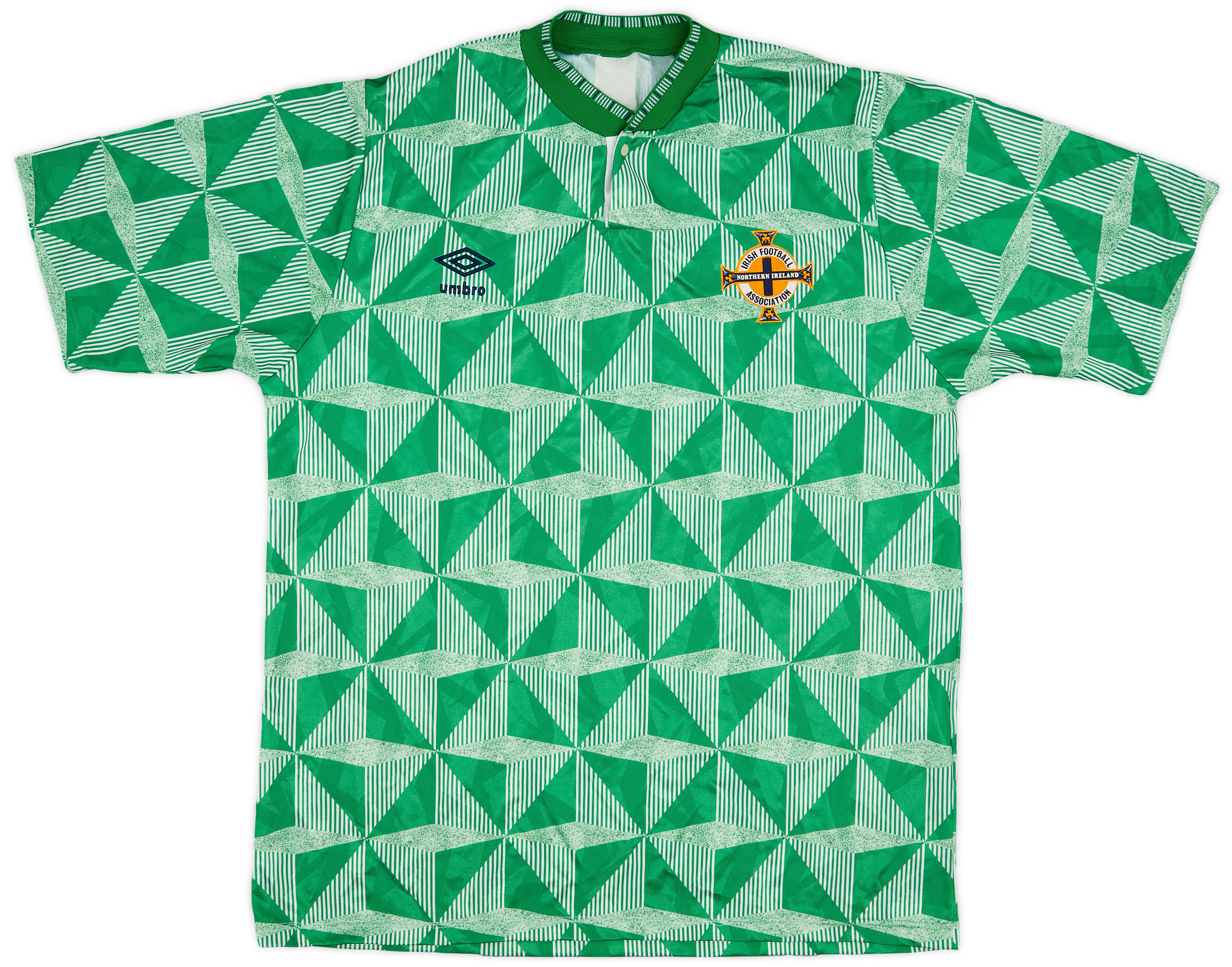 1990-92 Northern Ireland Home Shirt - 7/10 - (L)