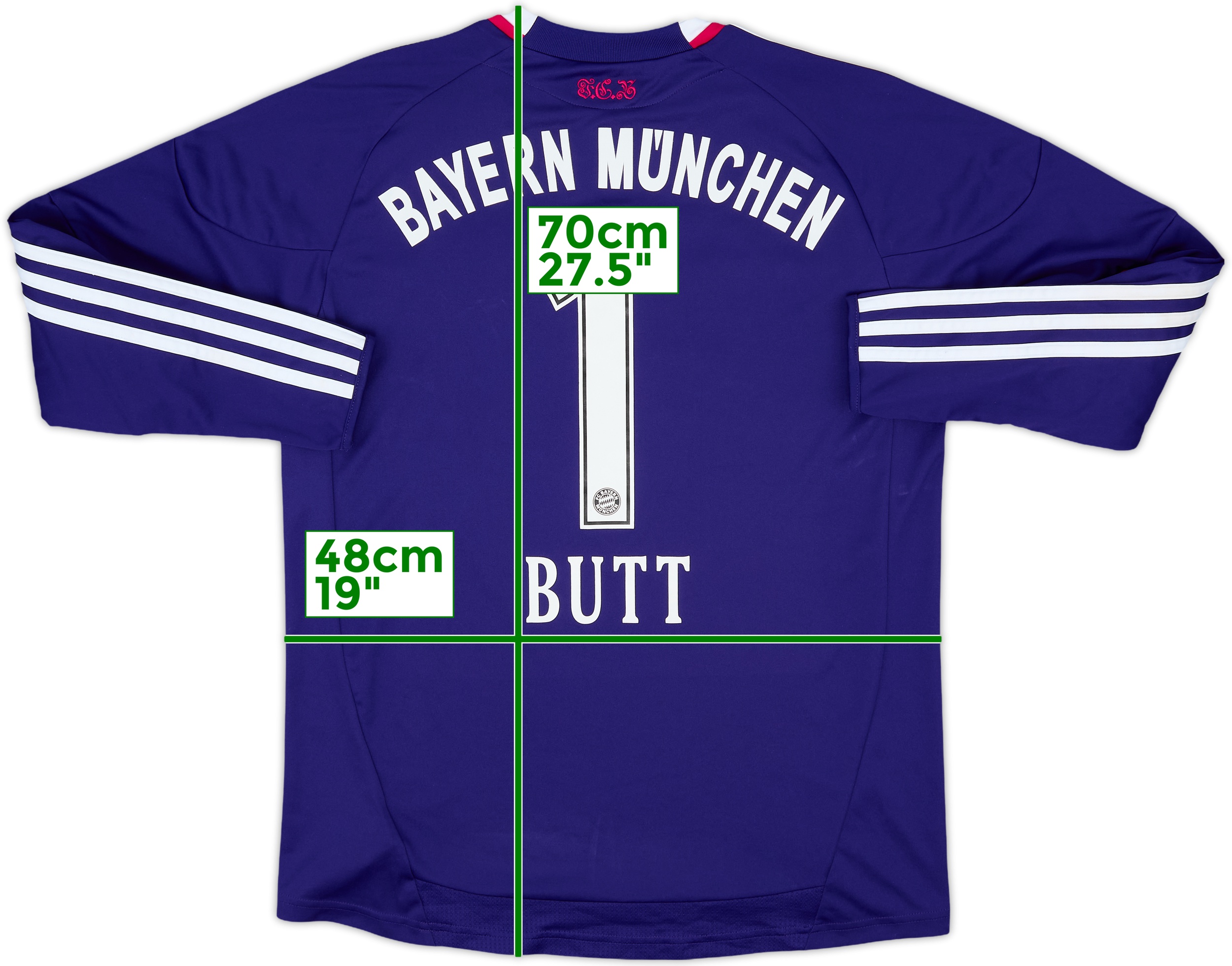 2010-11 Bayern Munich GK Shirt Butt #1 - 8/10 - (L.Boys)
