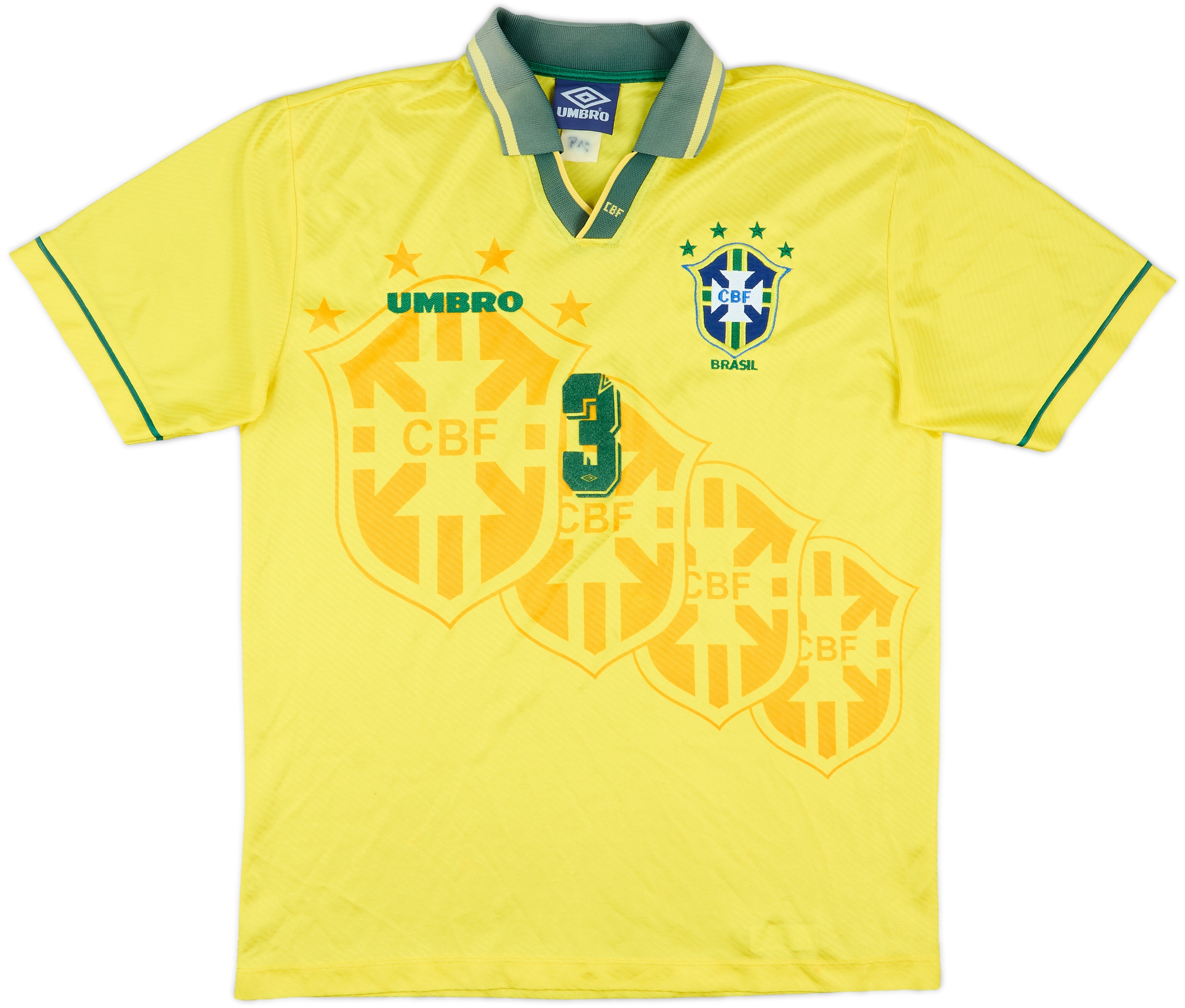 1994年アメリカW杯ブラジル代表レオナルドUMBROホームユニフォーム 31