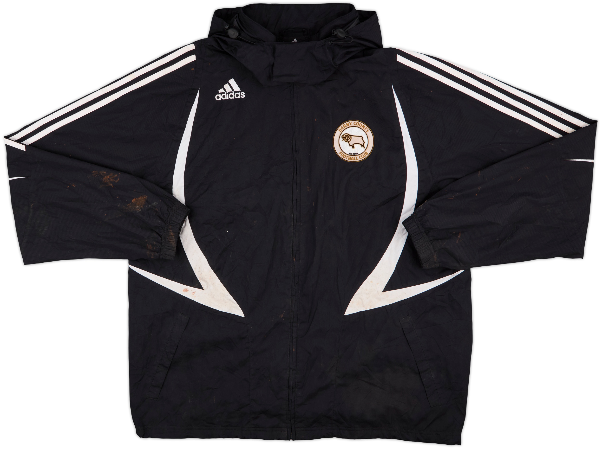 2007-08 Derby County adidas Hooded Rain Jacket 4/10 (L/XL)