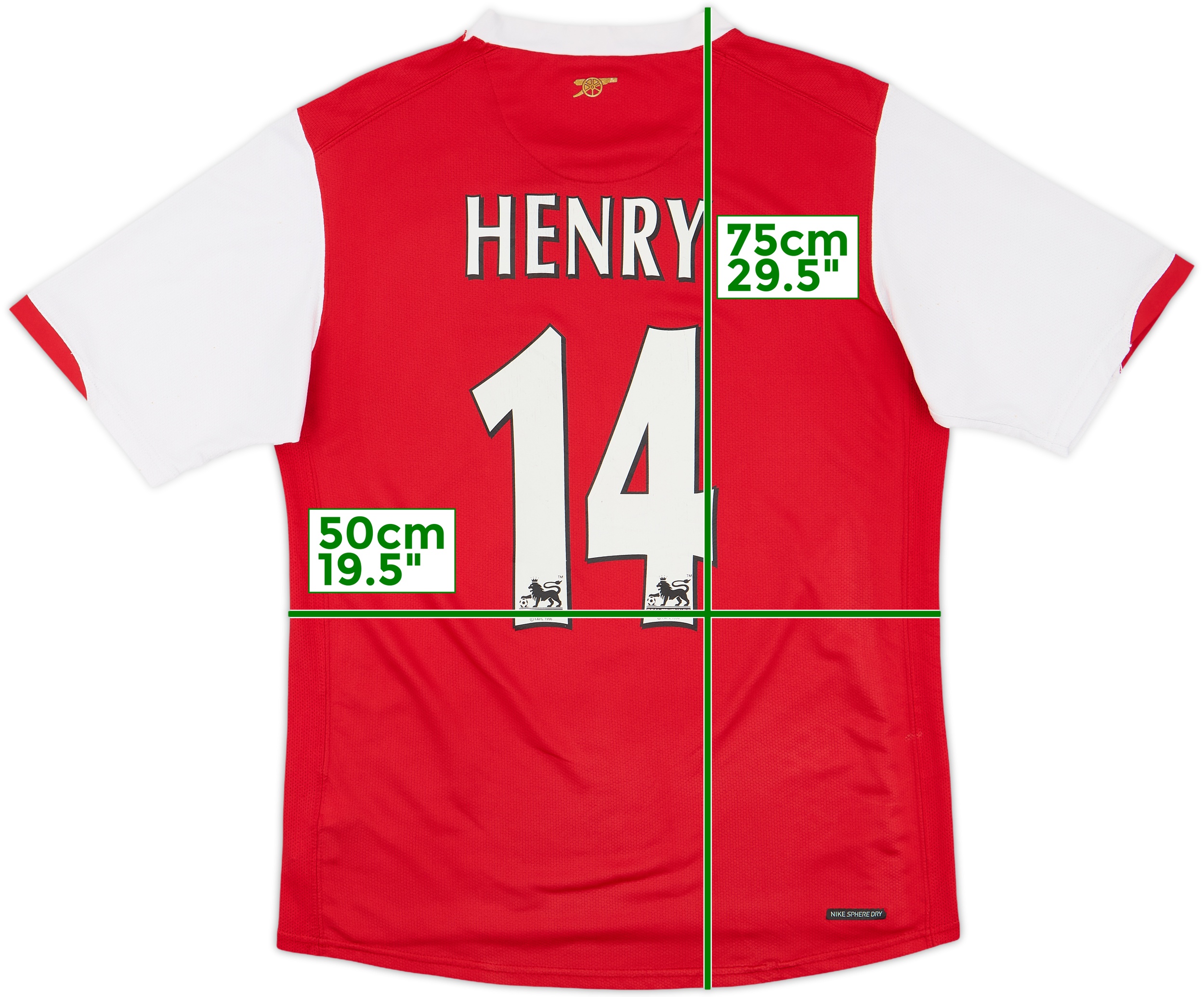 Arsenal 07-08 3rd 【14 Henry】 Thierry Henry #14 Arsenal 2007/08 Home Soccer Jersey - M | eBay