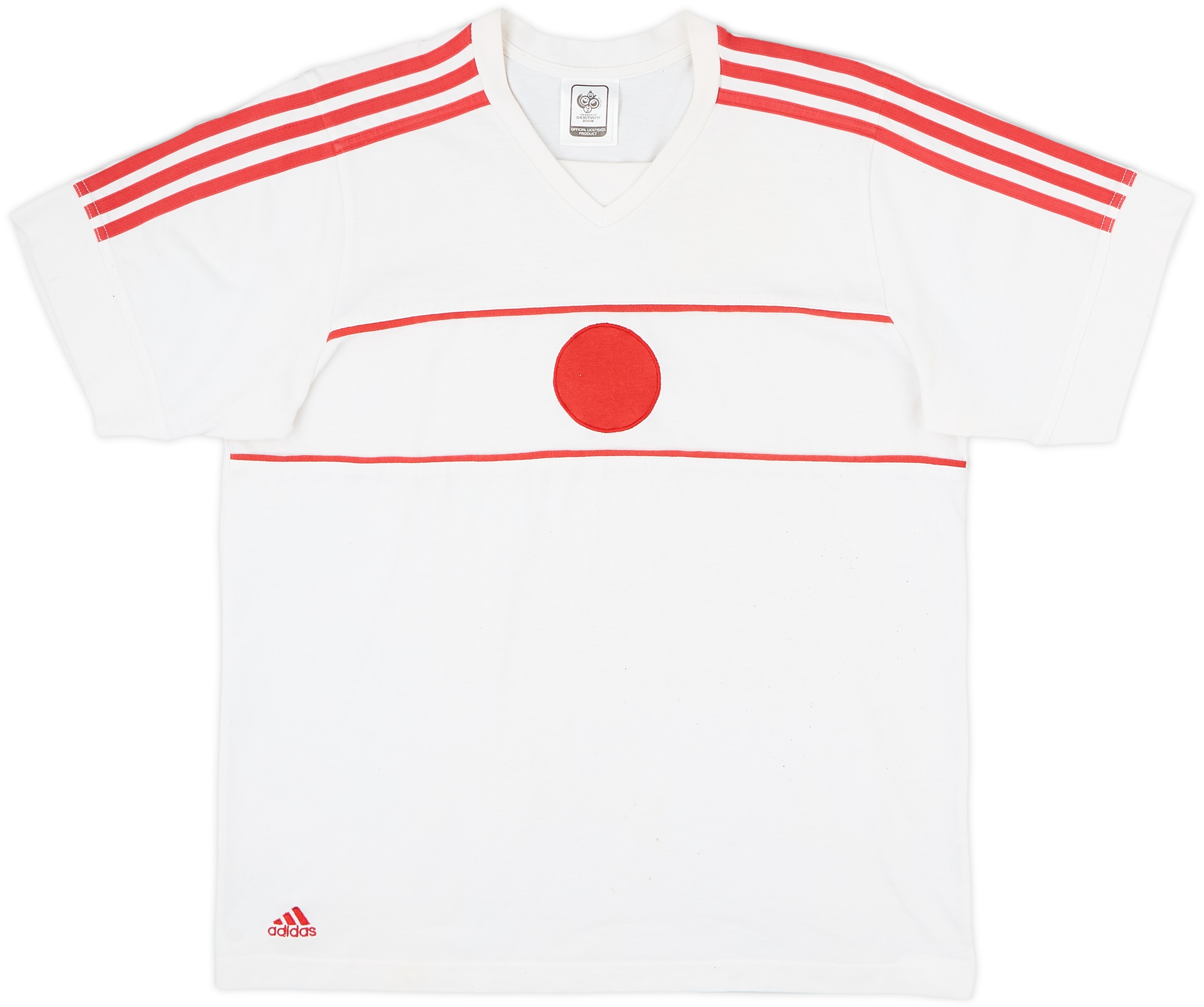 2006 Japan adidas World Cup Cotton Tee - 7/10 - (M)