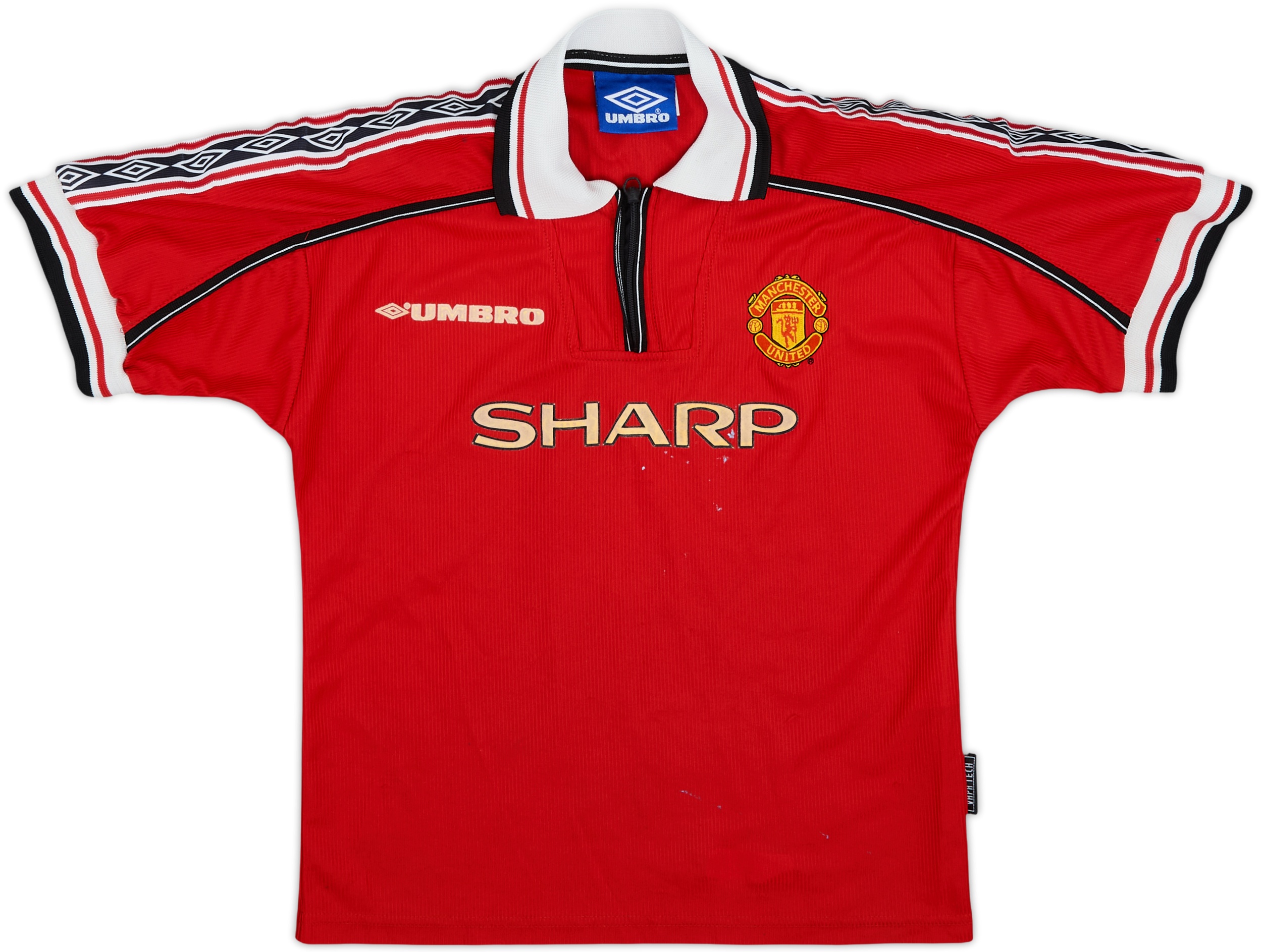 99/00 manchester united ユニフォーム　Mサイズ 1998-00 Manchester United Home Shirt - 6/10 - (M.Boys)