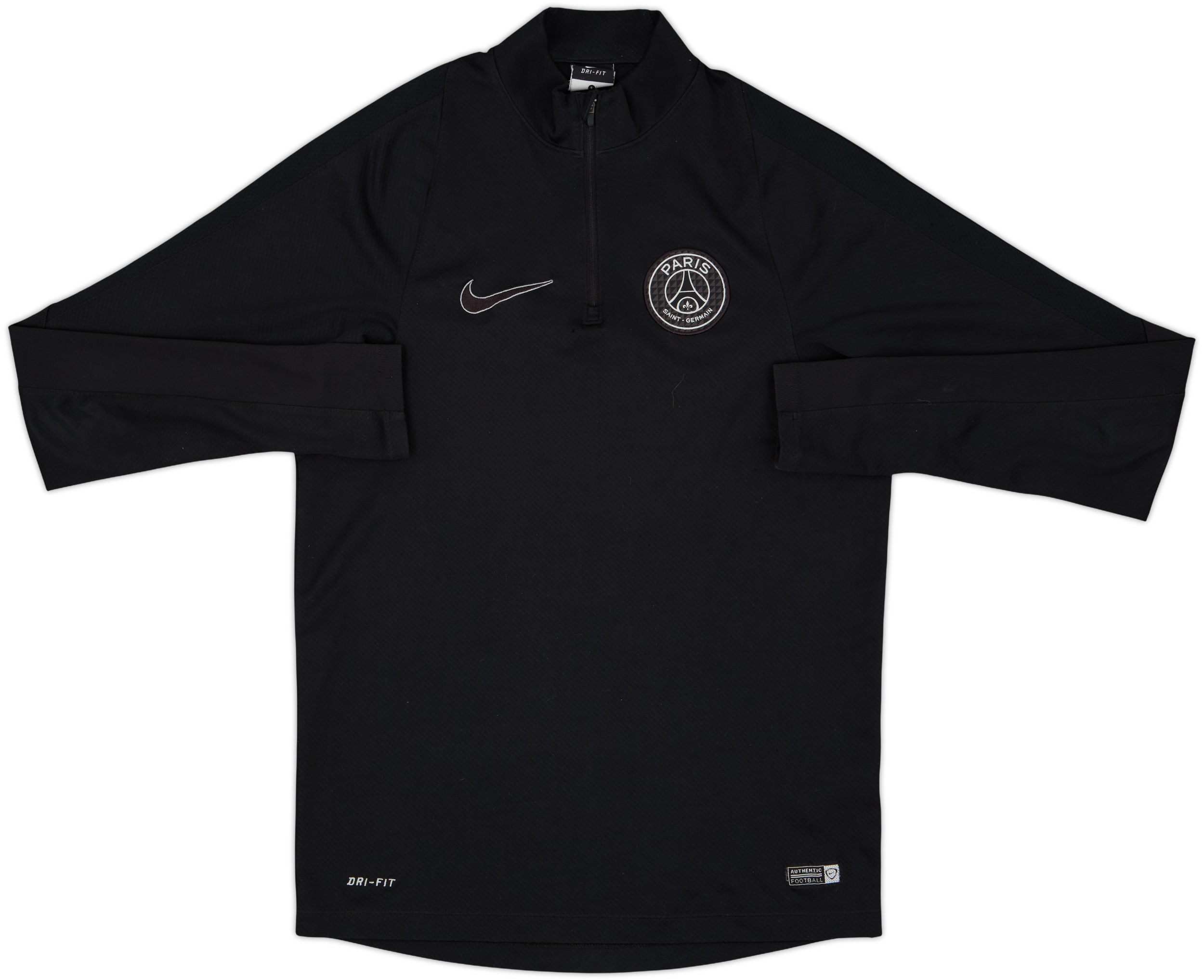 2015-16 Paris Saint-Germain Nike 1/4 Zip Drill Top - 6/10 - (S)