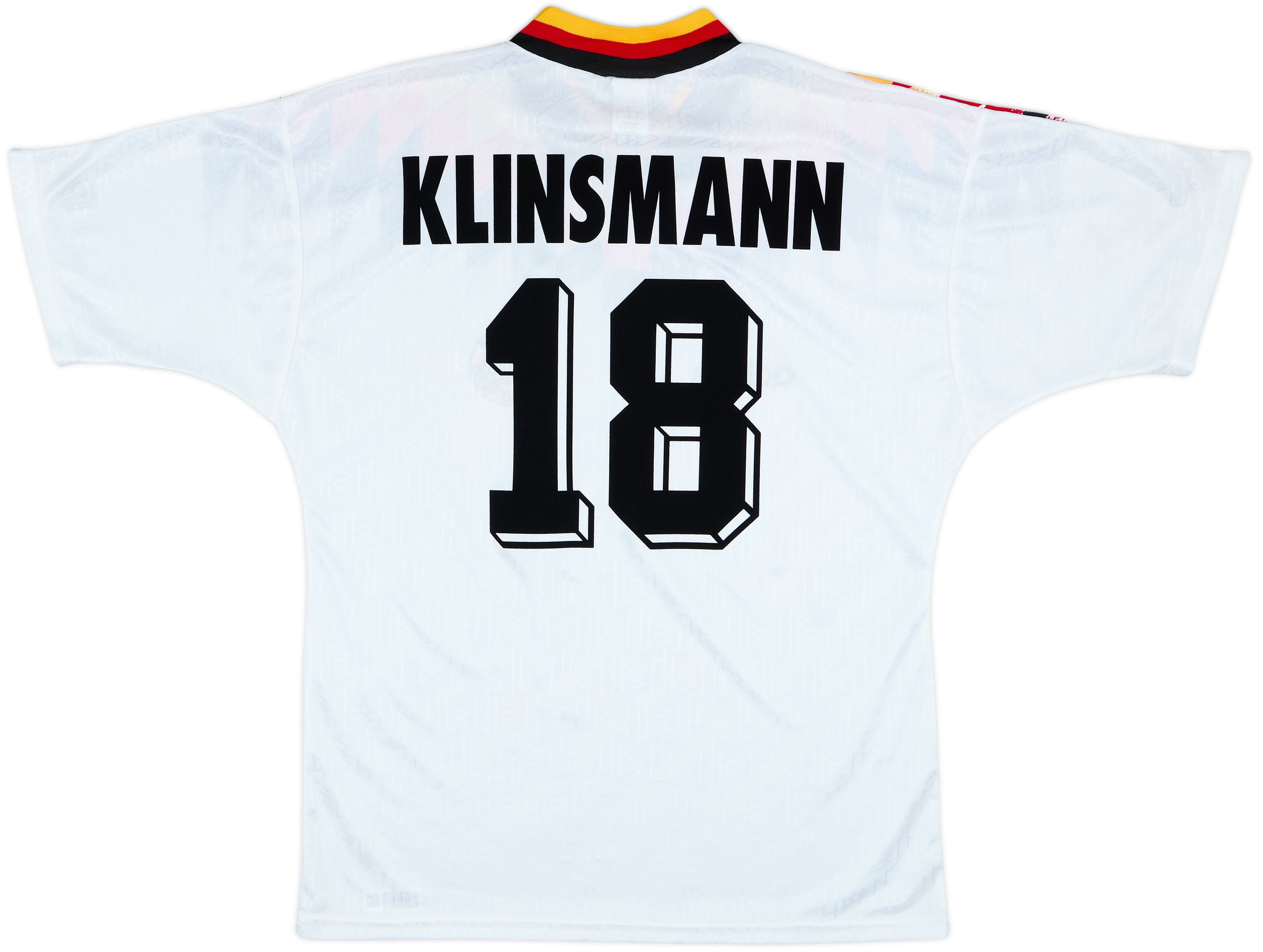 1994-96 Germany Home Shirt Klinsmann #18 - 8/10 - (L)