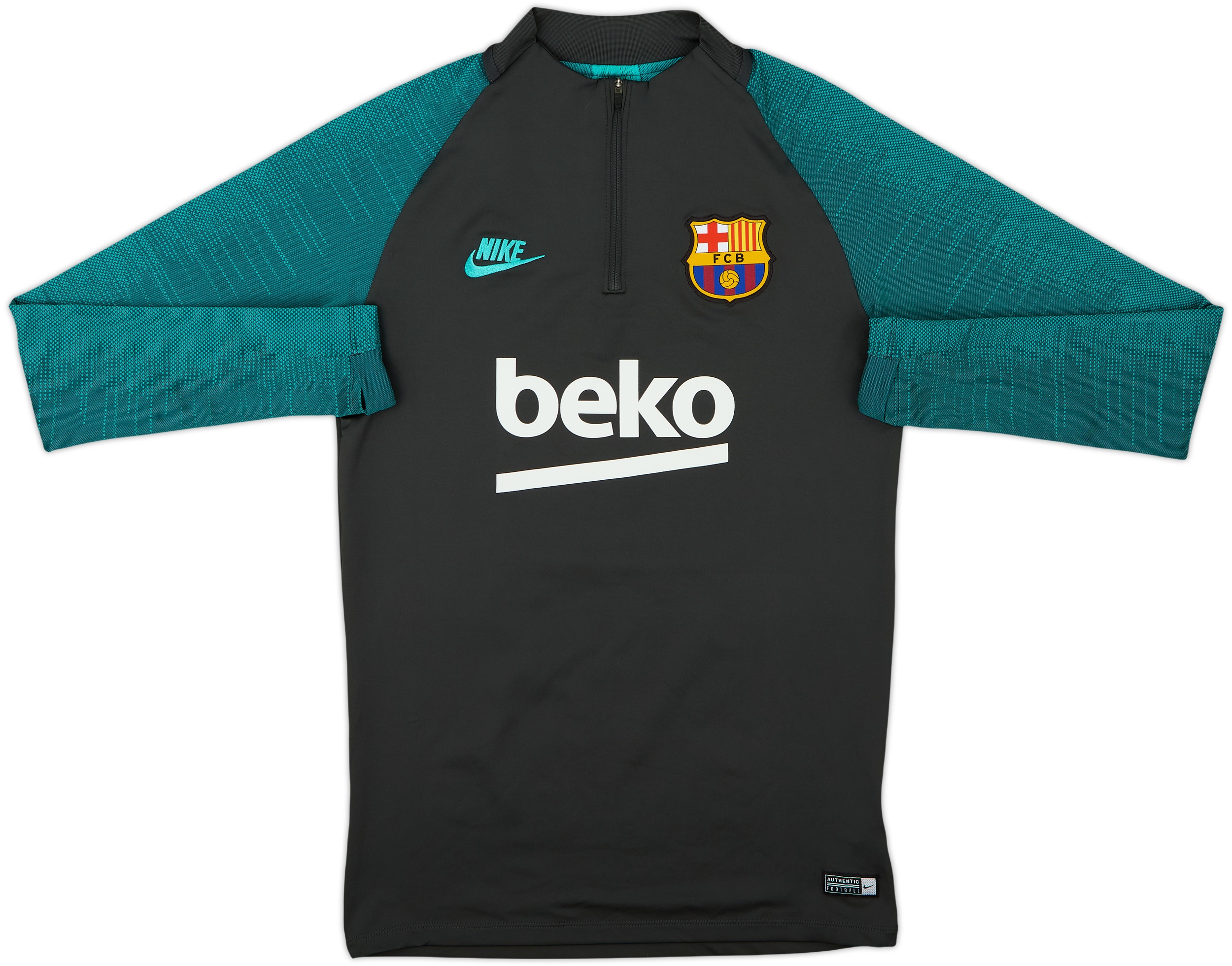 2019-20 Barcelona Nike 1/4 Zip Drill Top - 10/10 - (S)