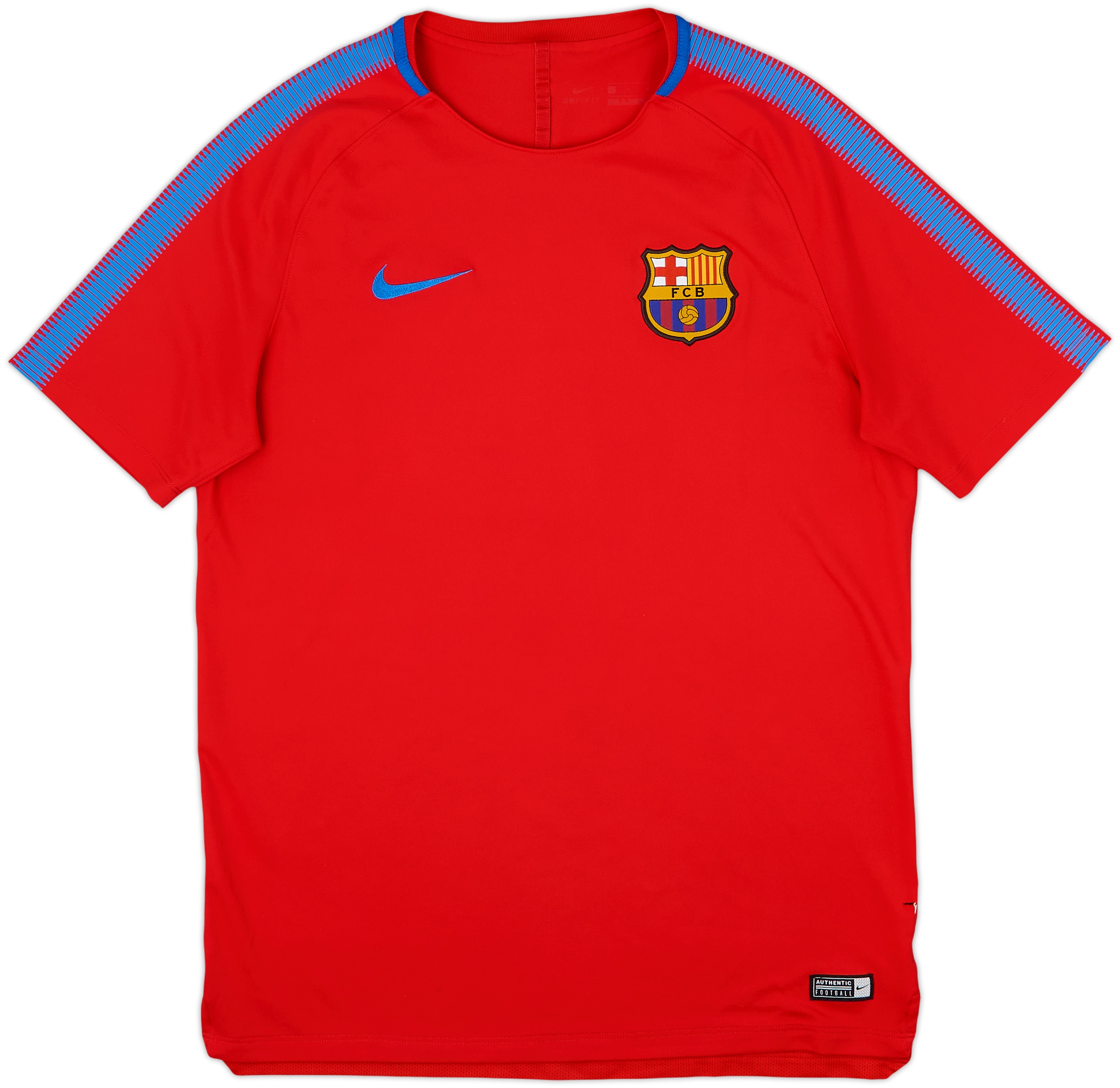 2017-18 Barcelona Nike Training Shirt - 8/10 - (L)