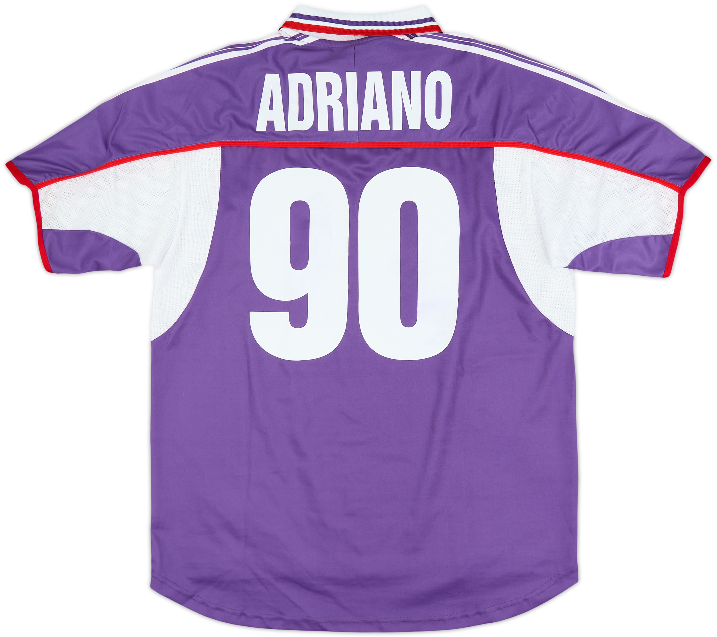 2001-02 Fiorentina Home Shirt Adriano #90 - 8/10 - (L)
