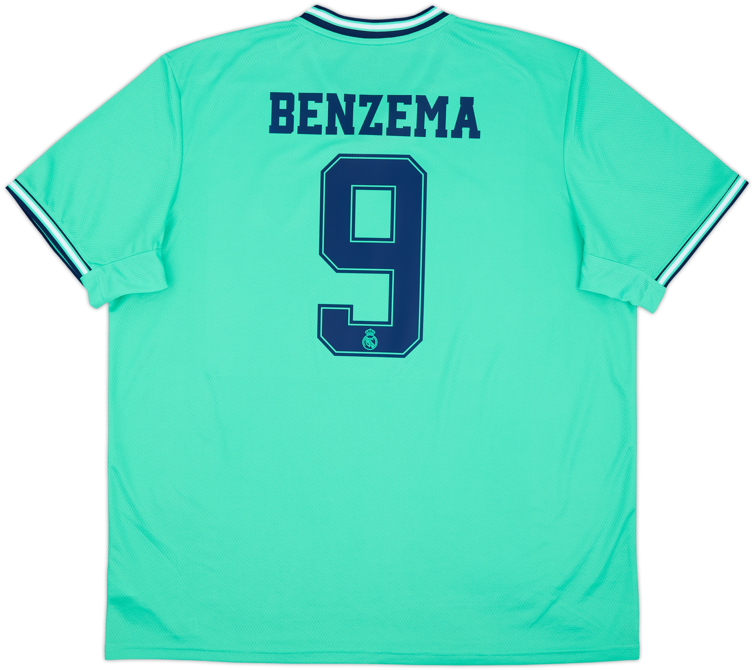 2019-20 Real Madrid Third Shirt Benzema #9 - 9/10 - (XXL)