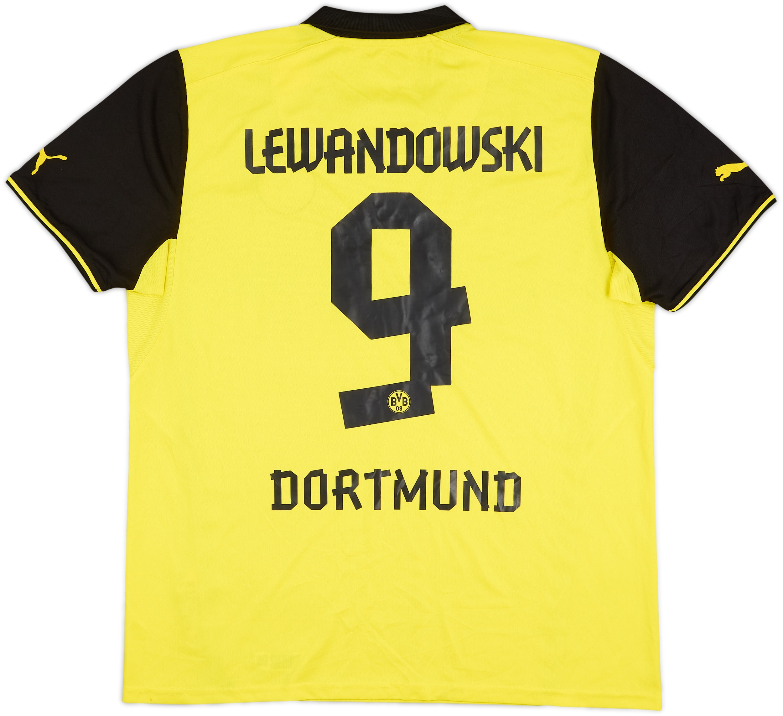 2013-14 Dortmund CL Home Shirt Lewandowski #9 - 8/10 - (XL)
