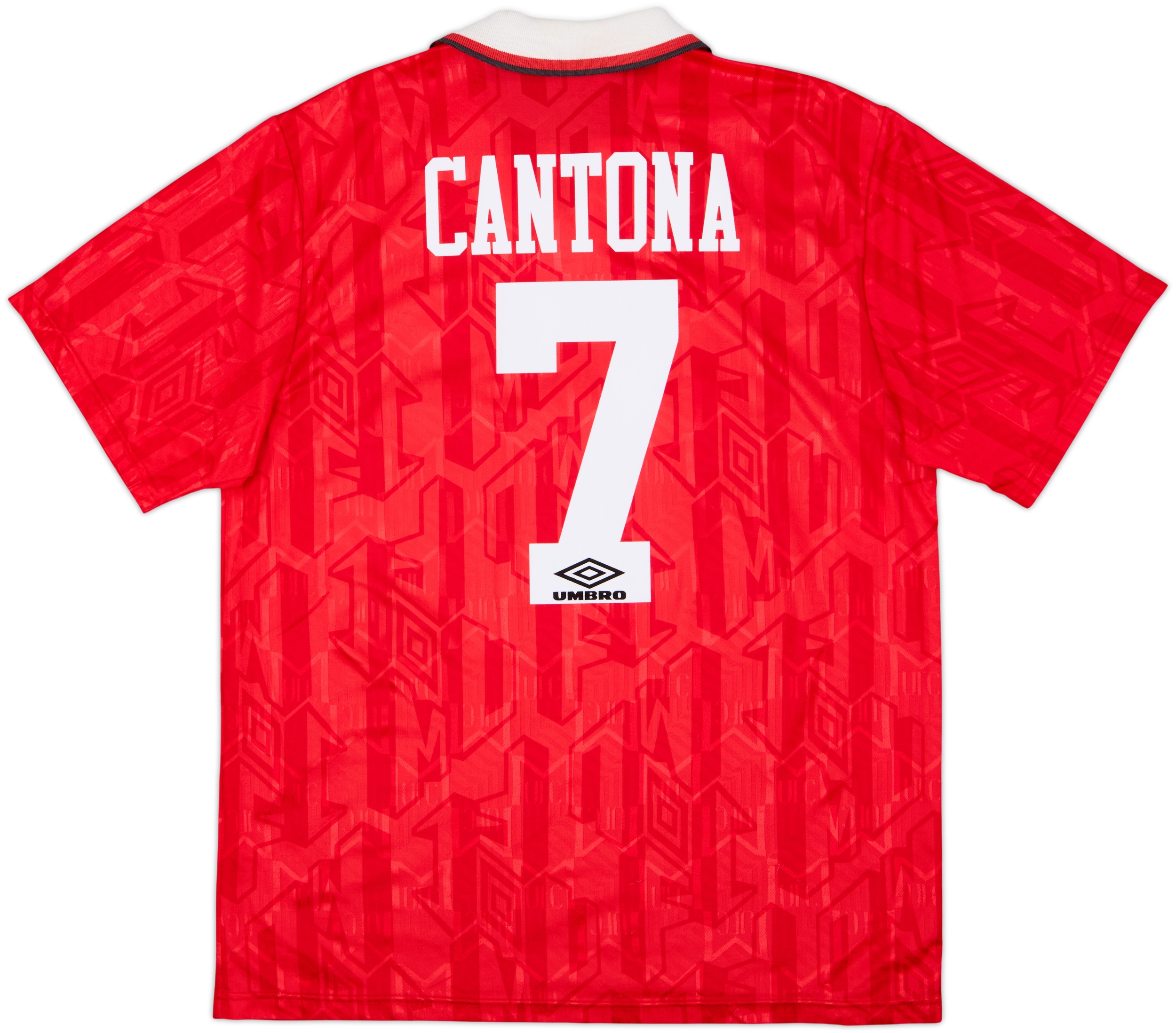 1992-94 Manchester United Home Shirt Cantona #7 - 8/10 - (XL)