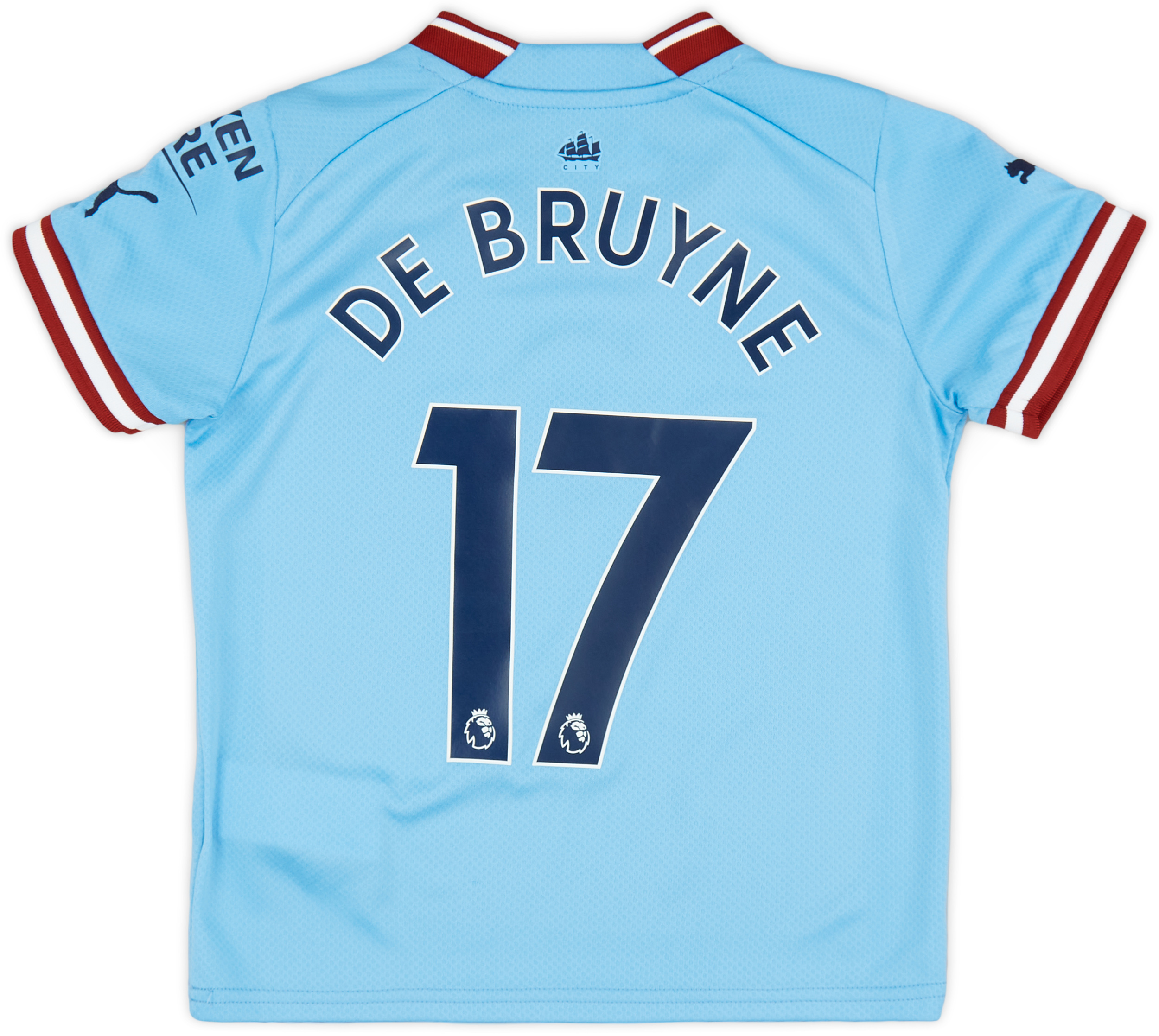 2022-23 Manchester City Home Shirt De Bruyne #17 (XS.Kids)