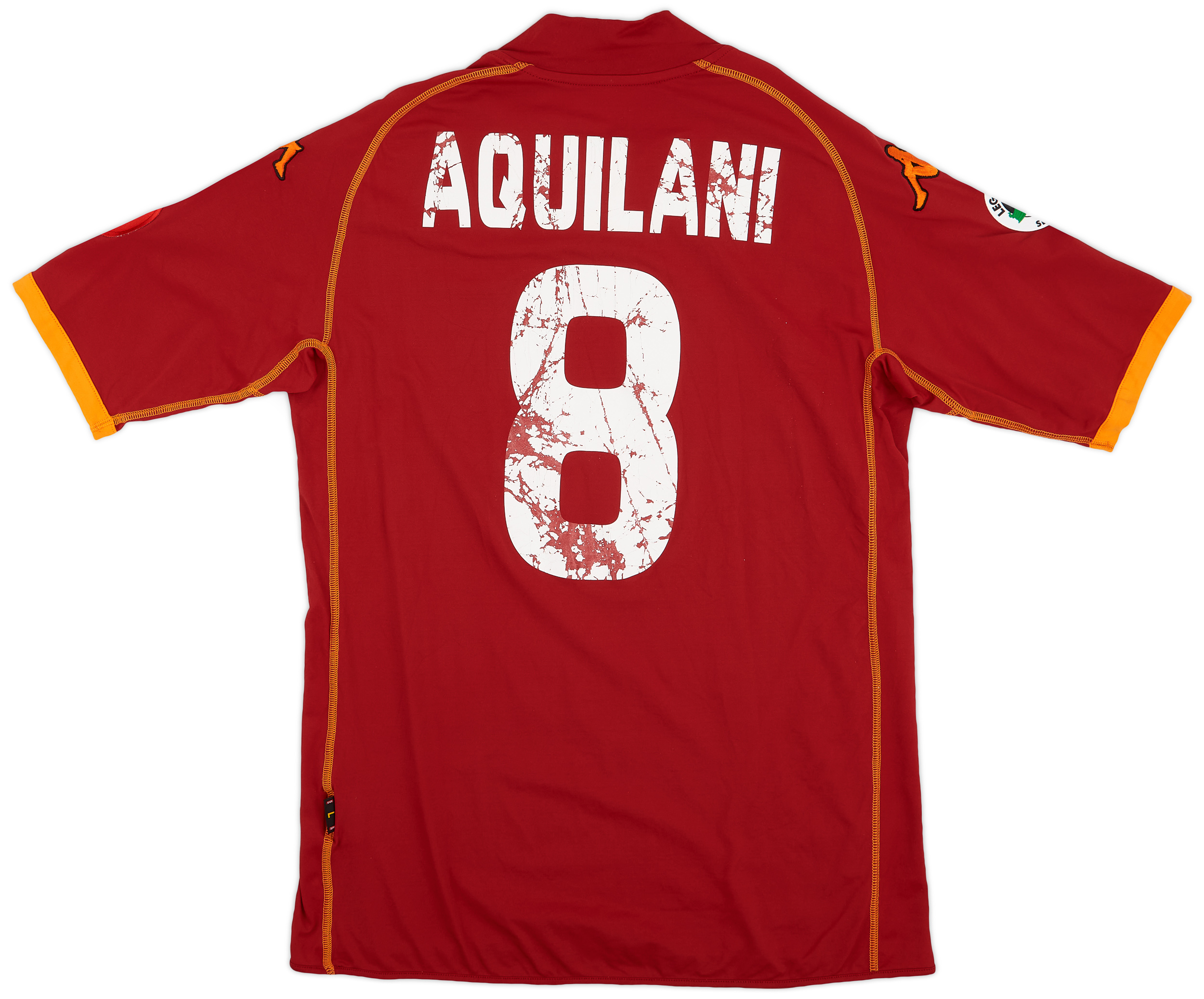 MAGLIA as roma kappa de rossi 2009-10 CALCIO SHIRT FOOTBALL AUTOGRAFATA