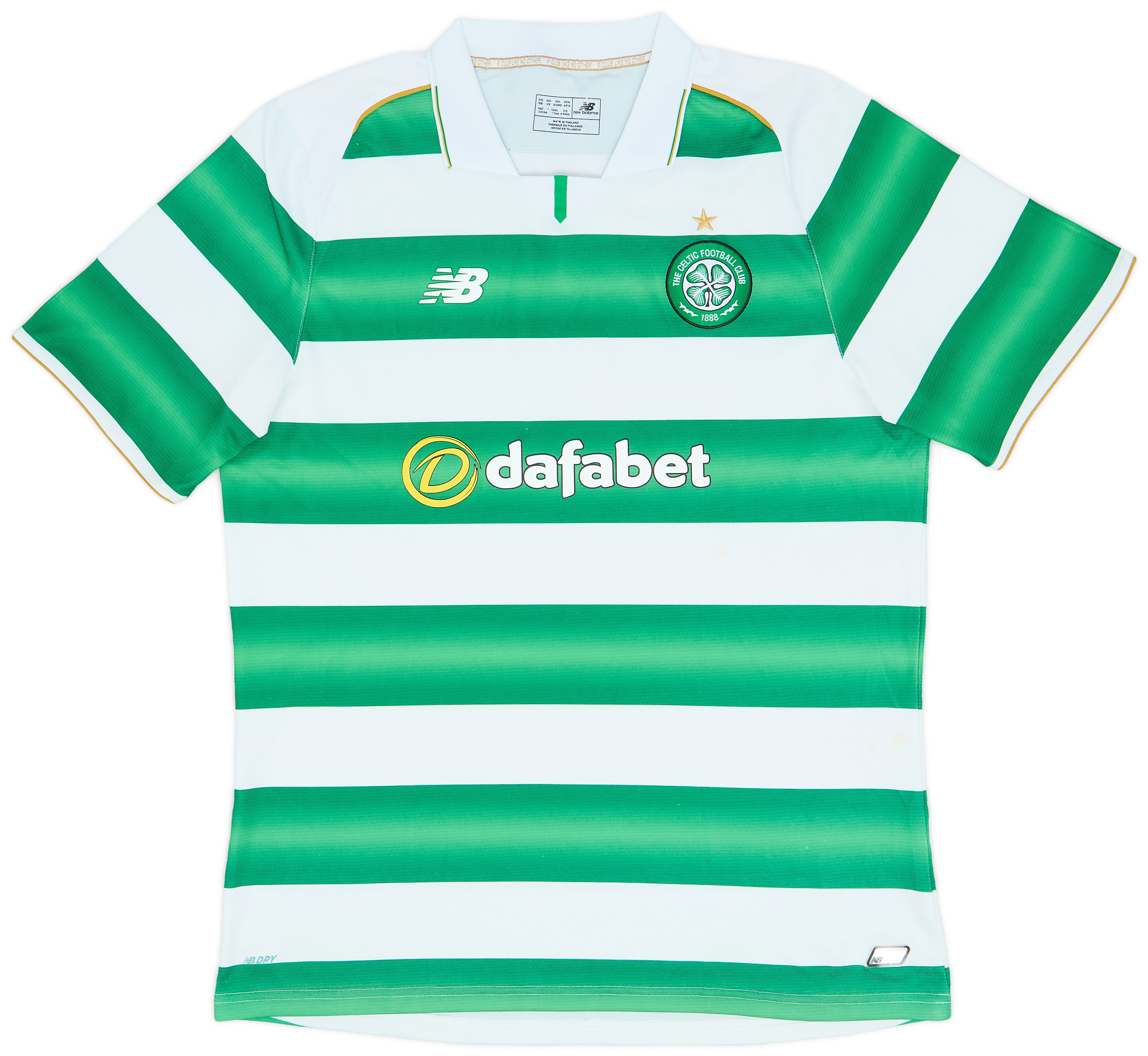2016 17 Celtic Home Shirt 8 10 XXL