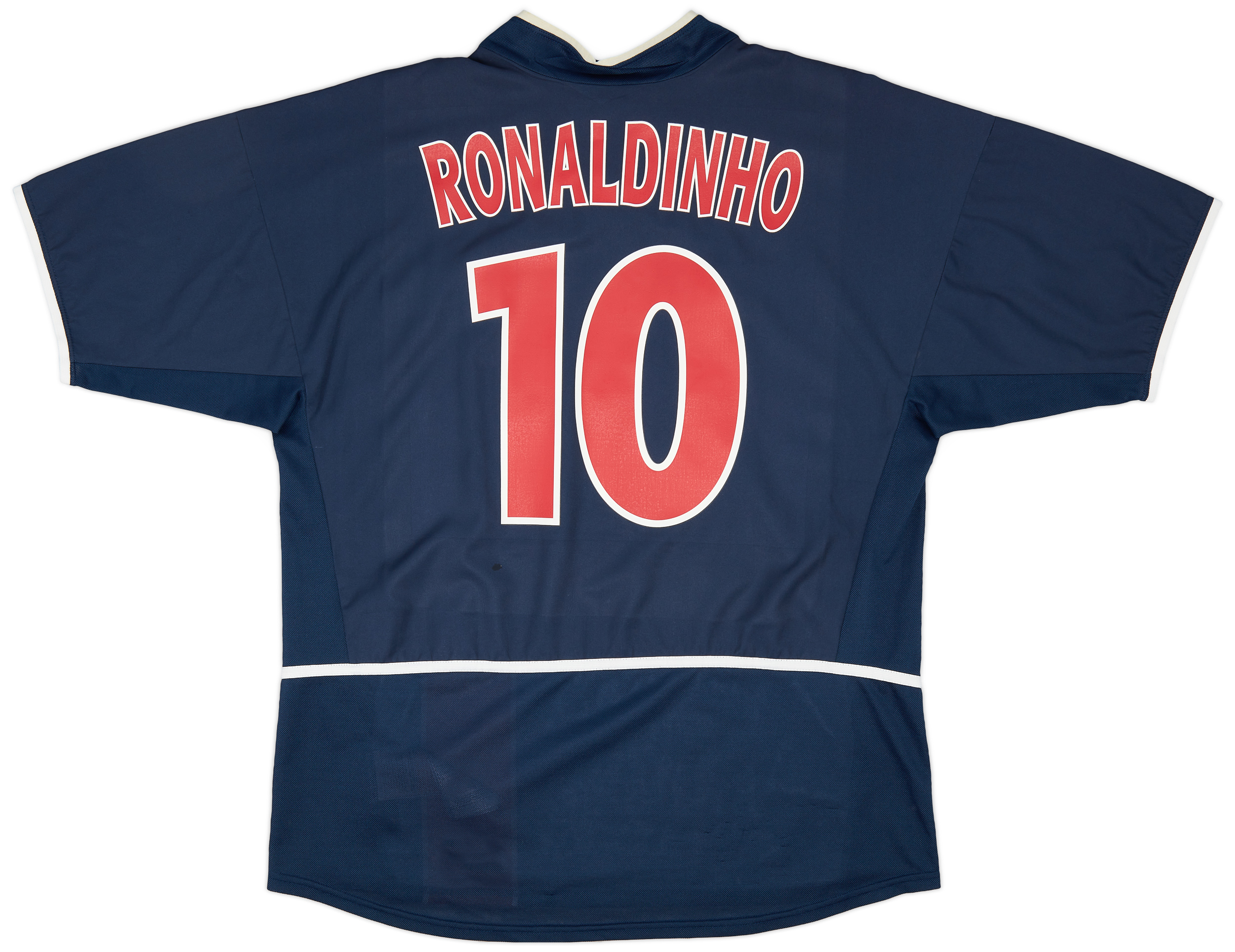 2002-03 Paris Saint-Germain Home Shirt Ronaldinho #10 - 8/10