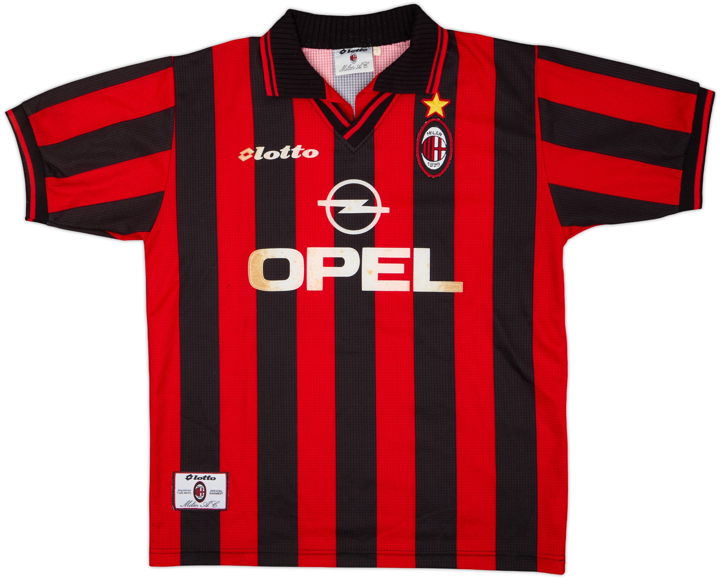 1997-98 AC Milan Home Shirt #9 - 5/10 - (L)
