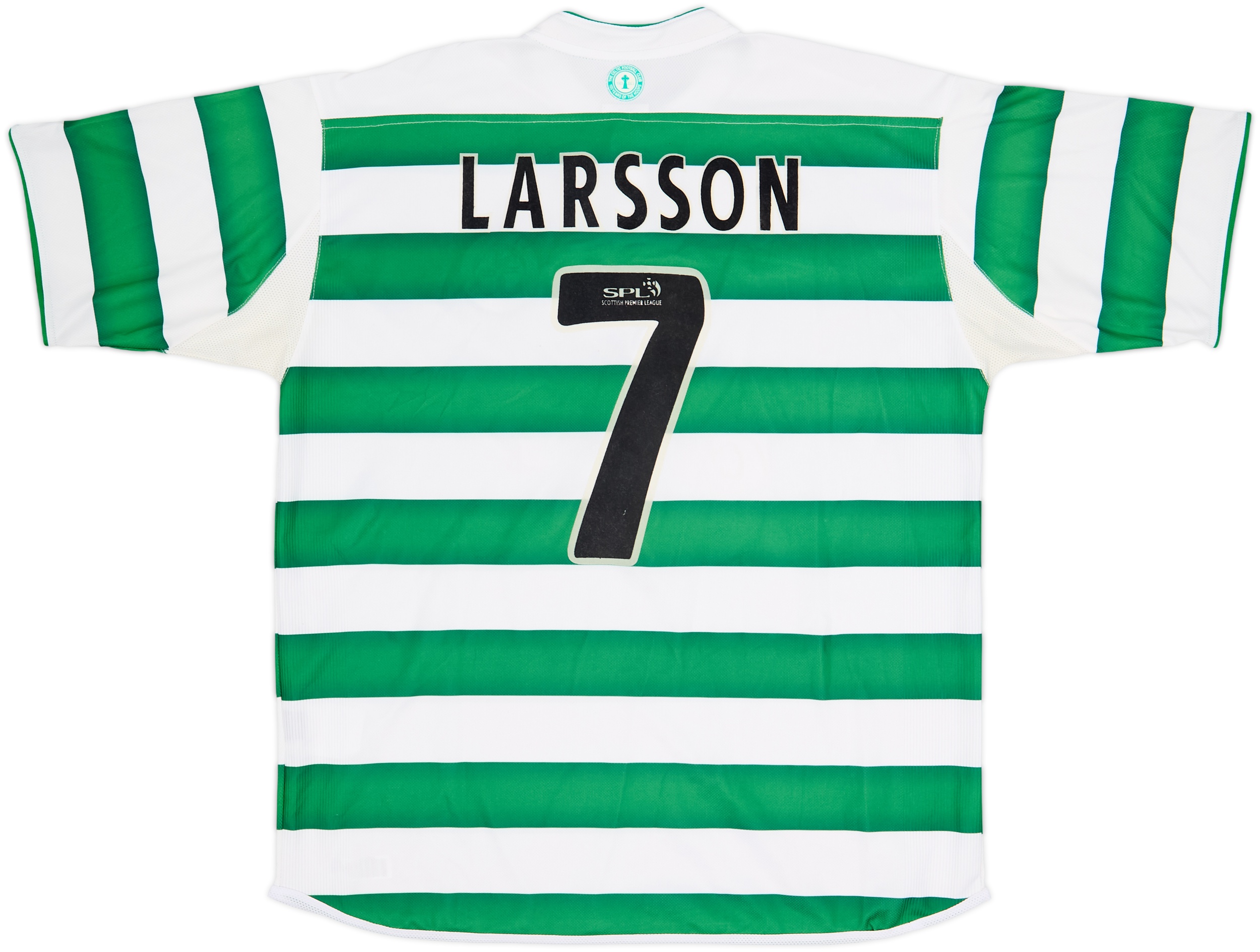 2003-04 Celtic Home Shirt Larsson #7 - 8/10 - (L)