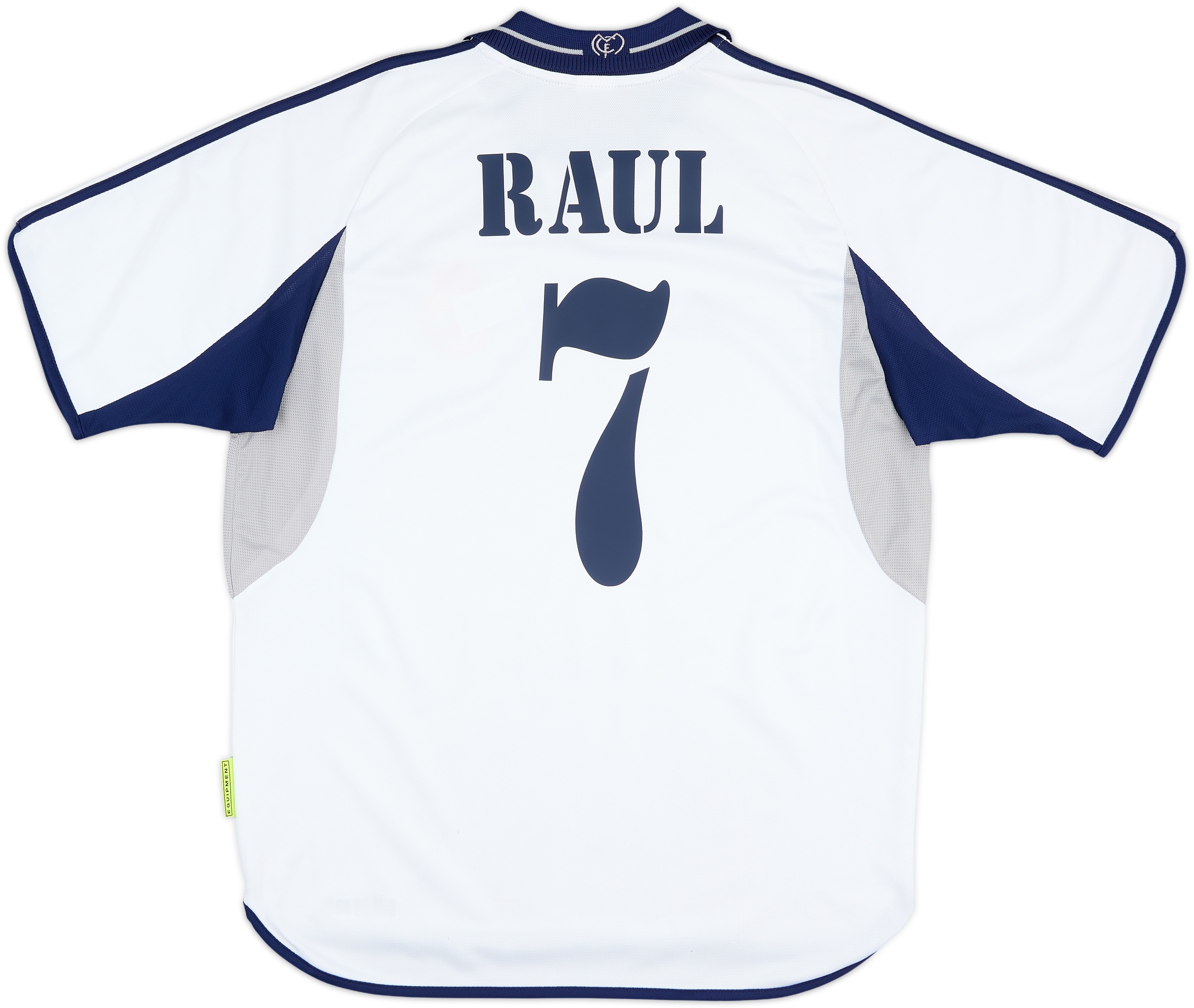 2000-01 Real Madrid Player Issue Home Shirt Raul #7 - 8/10 - (L)