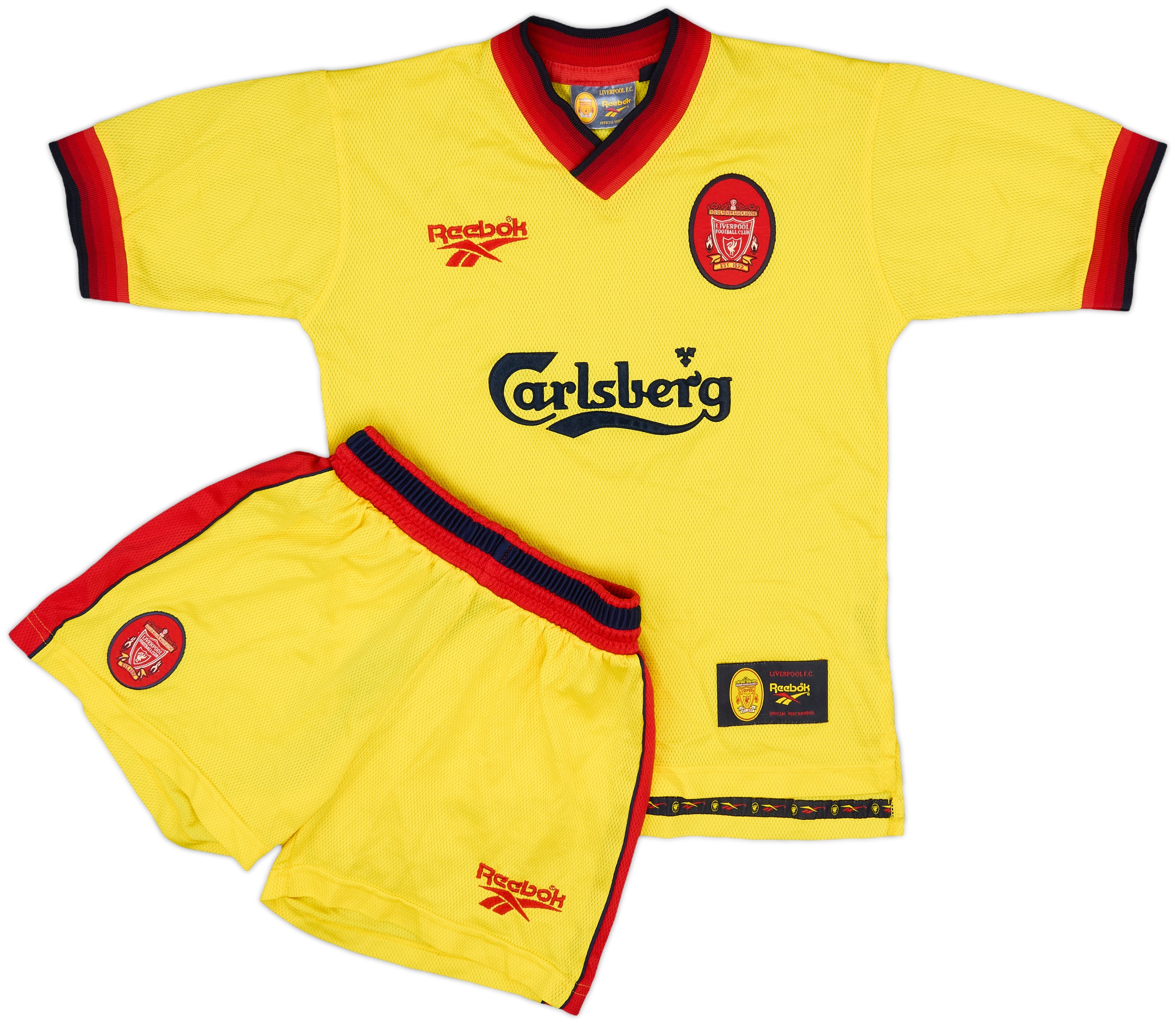 1997-99 Liverpool Away Full Kit - 7/10 - (M.Boys)