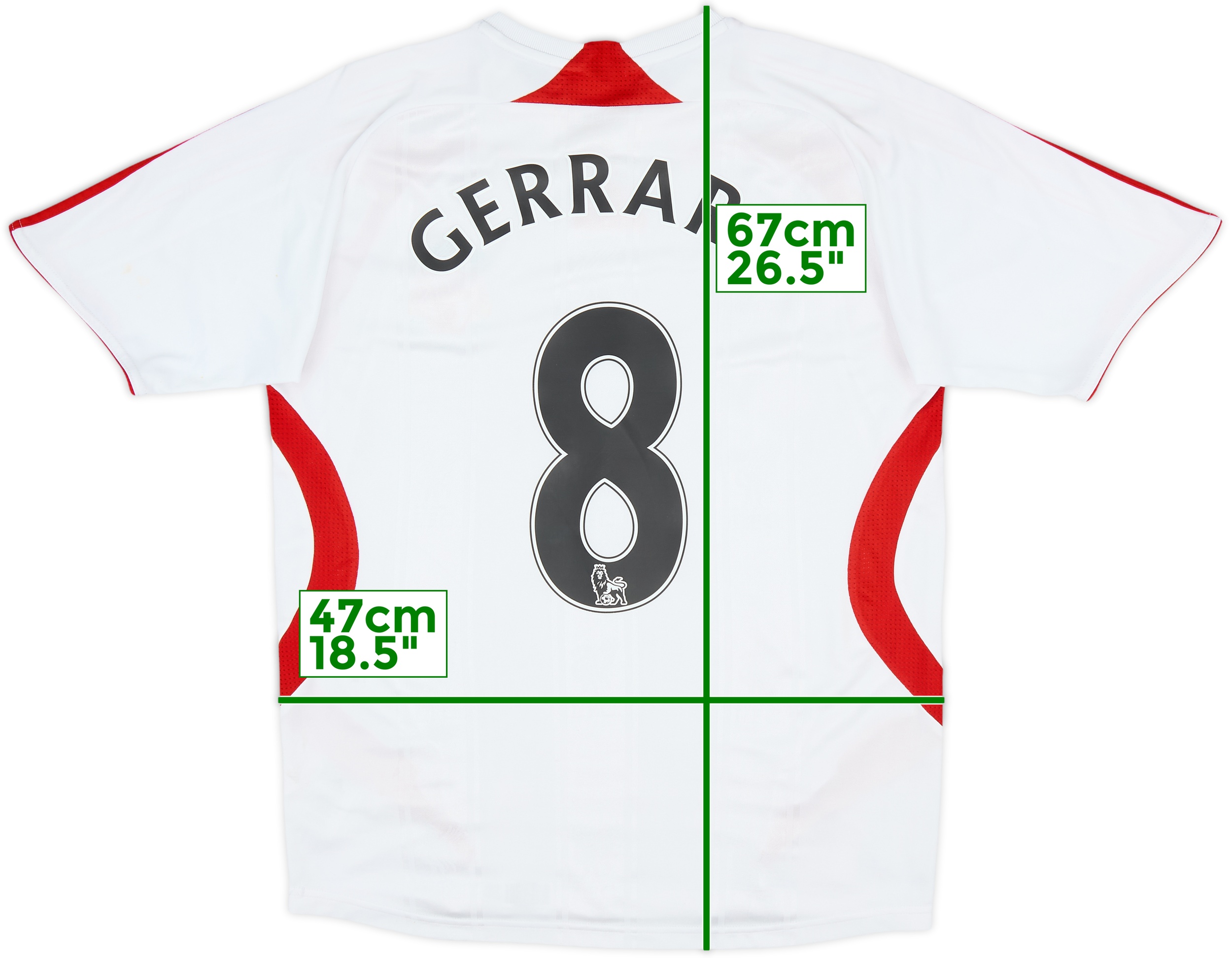 2006-2007 リヴァプール アウェイ ユニフォーム 8番 GERRARD 2006-2007 リヴァプール アウェイ ユニフォーム 8番 GERRARD