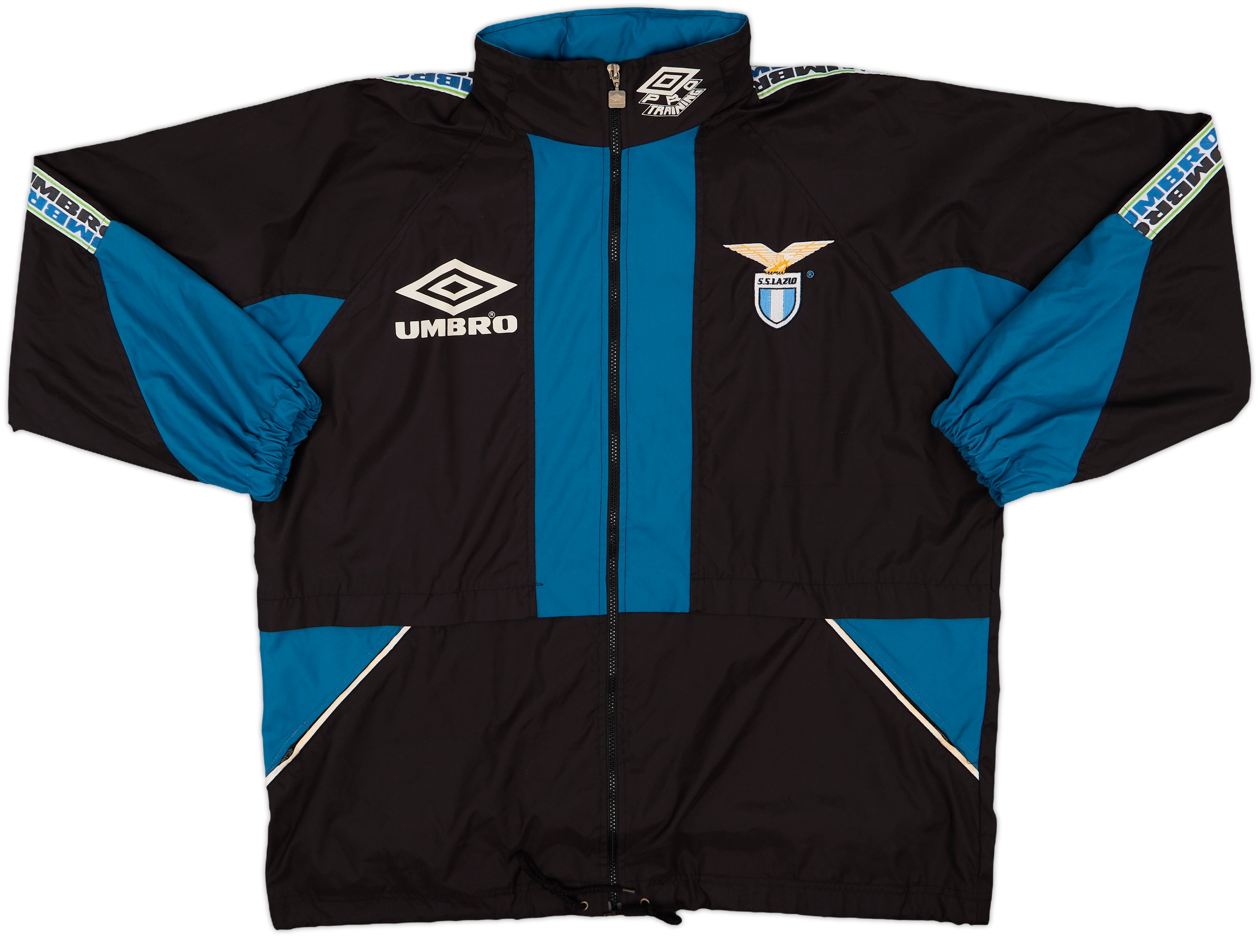 【DEARMINE】Lazio Lua Zip-Up 1994-95 Lazio Umbro Hooded Rain Jacket - 8/10 - (L)