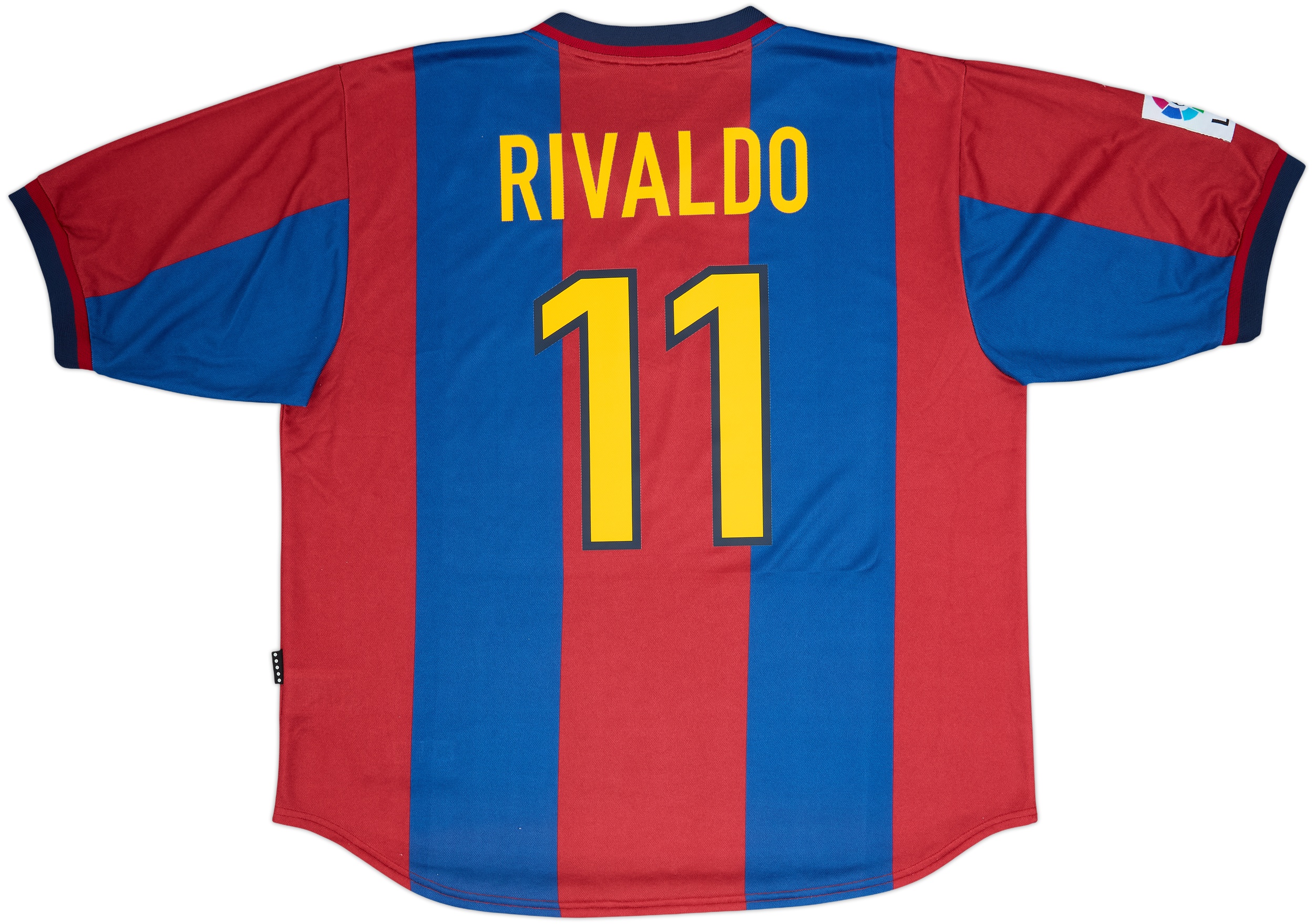 1998-00 Barcelona Home Shirt Rivaldo #11 - 8/10 - (XXL)