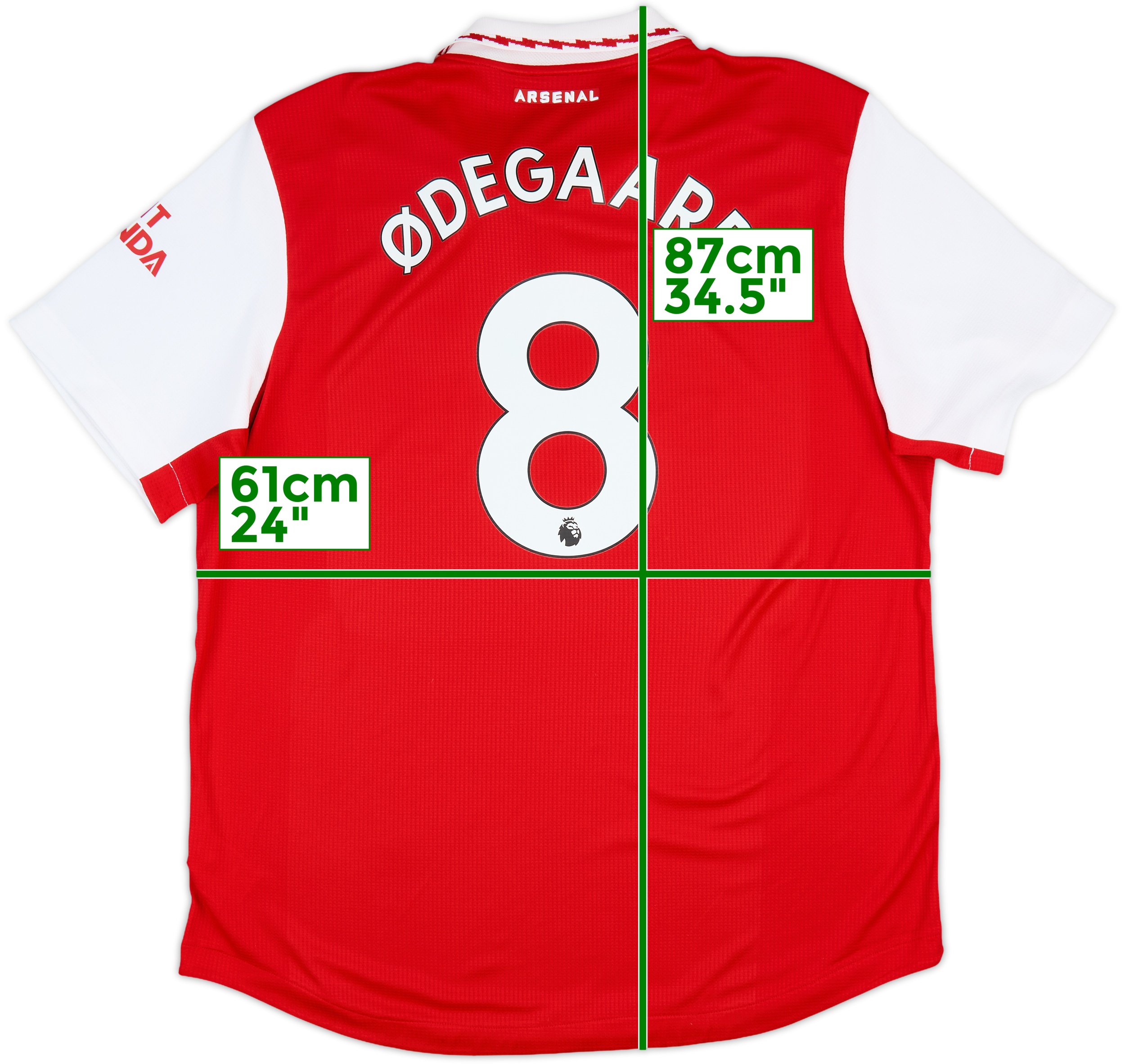 アーセナル 2022-2023 ホームジャージ ØDEGAARD 8 MENS FC ARSENAL 2022/2023 MARTIN ODEGAARD #8 SOCCER FOOTBALL
